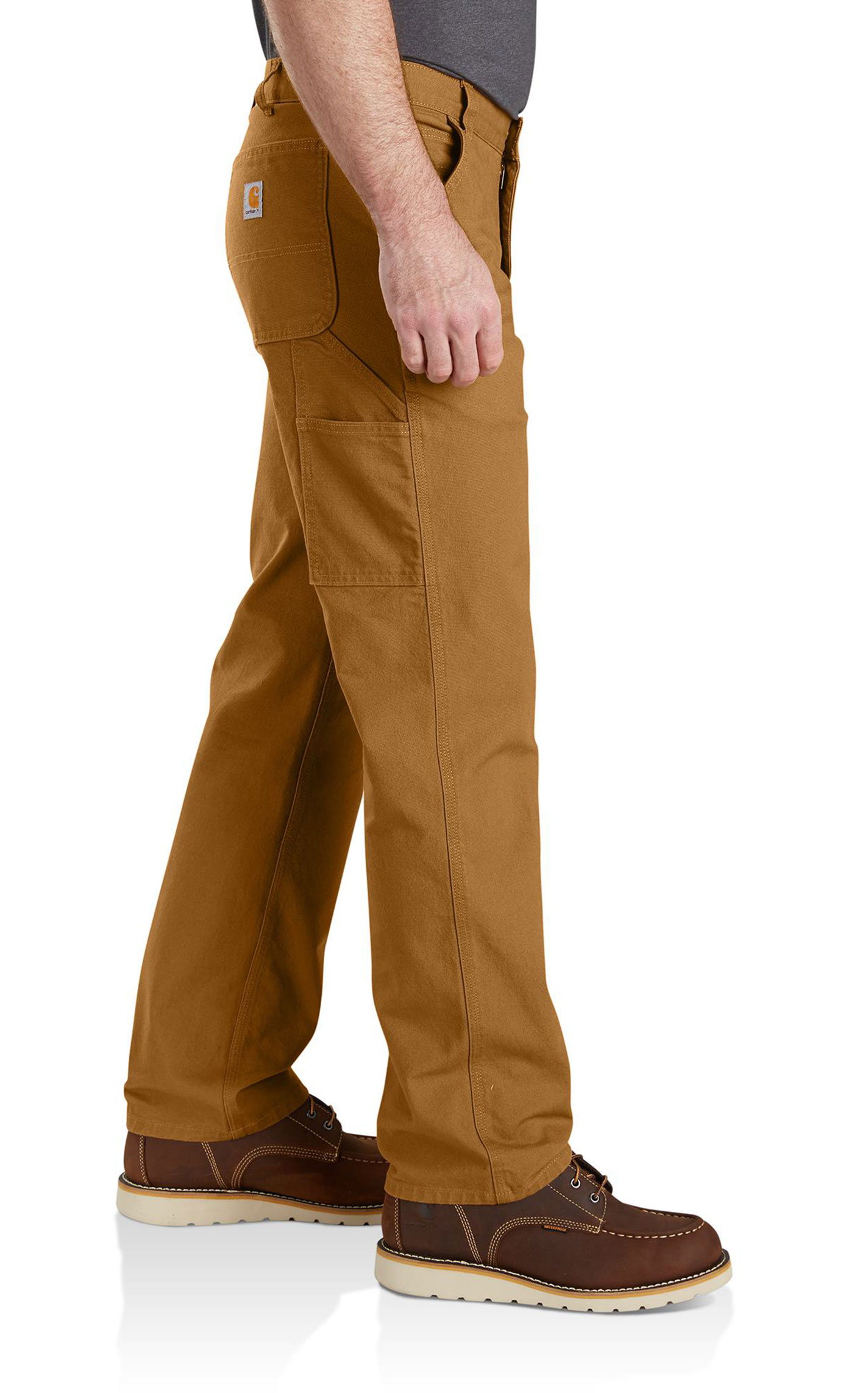 Carhartt Men's Duck Brown Rugged Flex Work Pants - Image 1