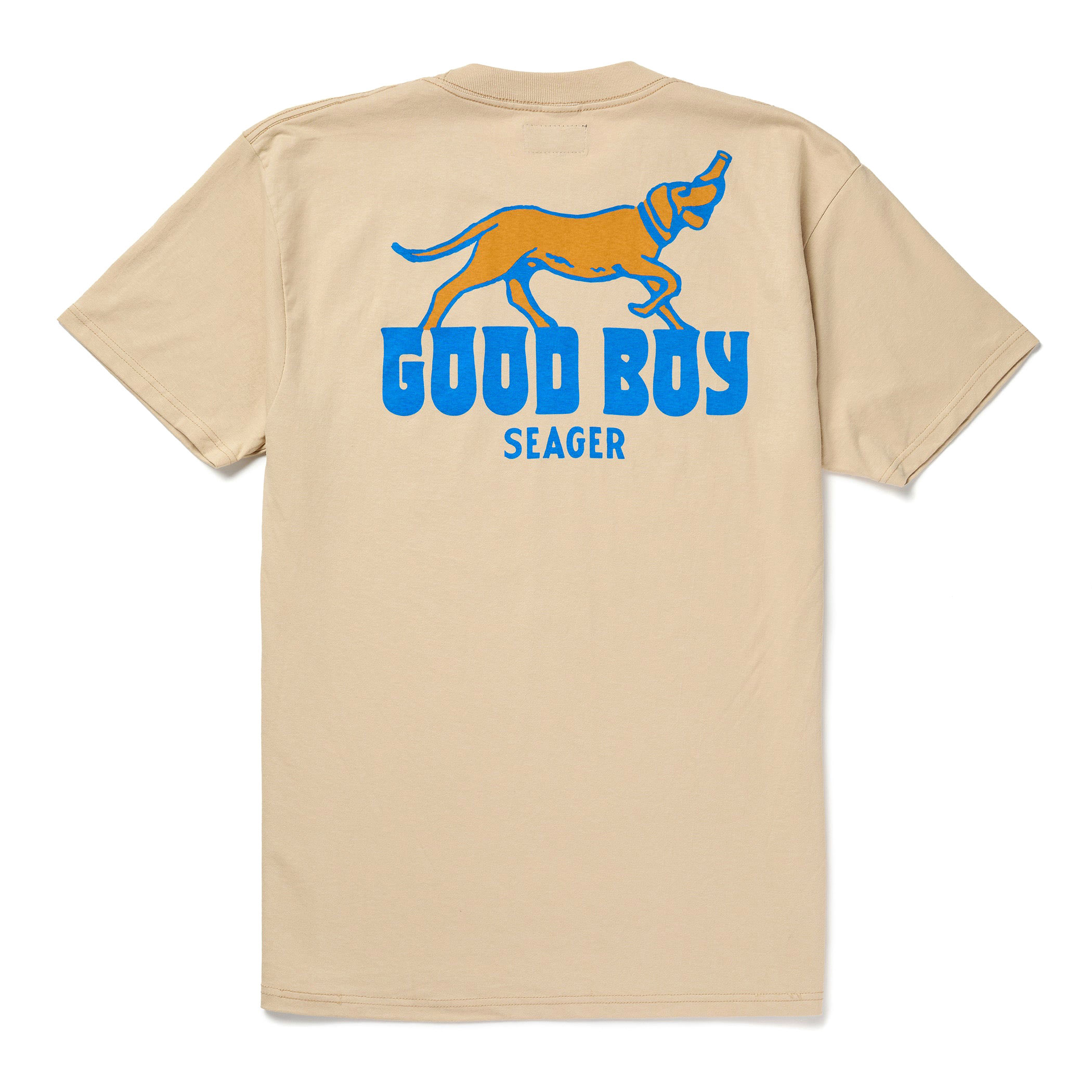 Seager Men's Tan Graphic Good Boy T-Shirt  - Image 1