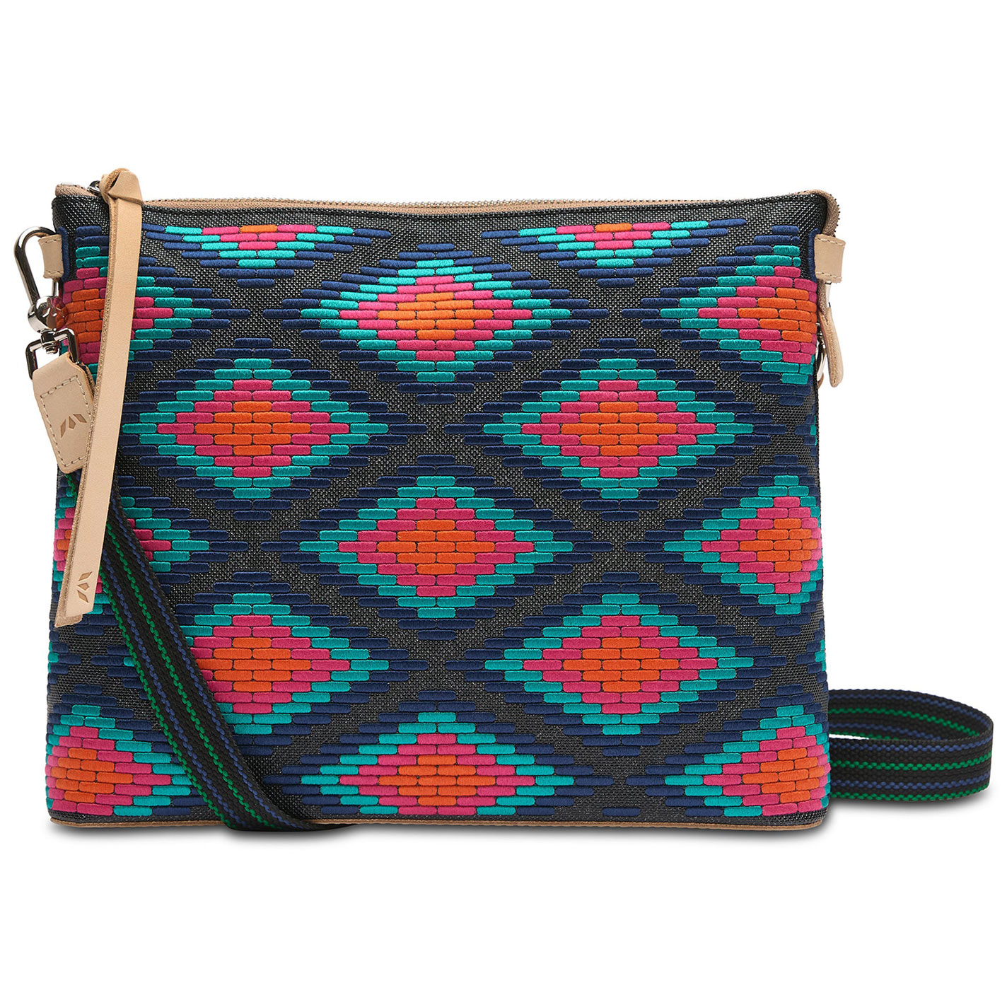 Consuela Rowan Embroidered Aztec Downtown Crossbody Bag - Image 1