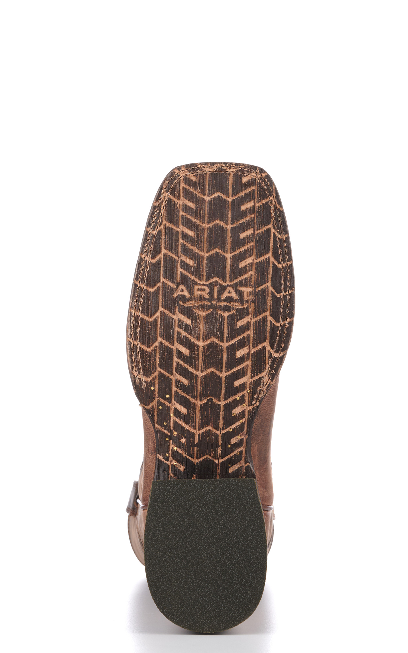 Ariat Men's Circuit Patriot Weathered Tan Embroidered Flag Wide Square Toe Cowboy Boots - Image 1