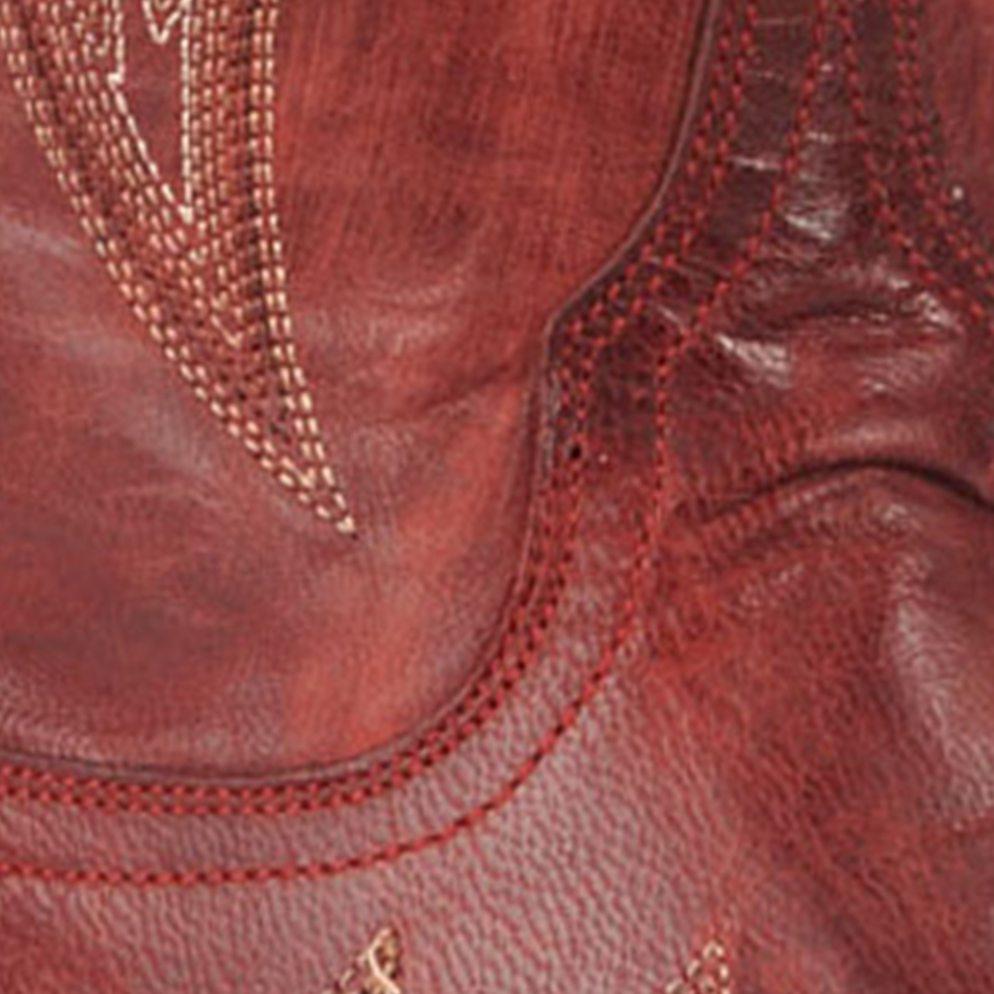JRC & Sons Women’s Nancy Dark Red Snip Toe Tall Cowboy Boots - Image 1