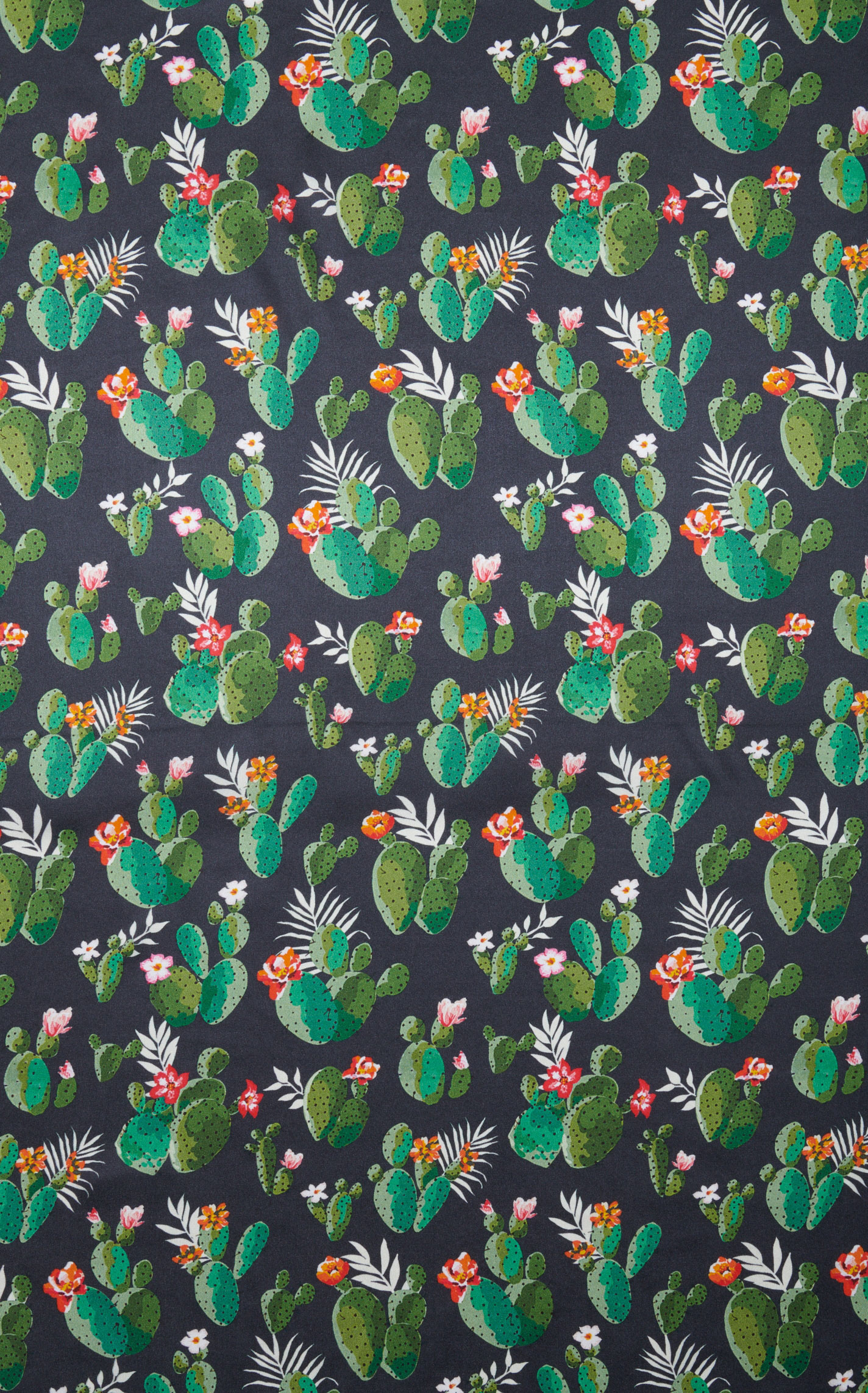 M&F Black Blooming Cactus Wild Rags Scarf - Image 1
