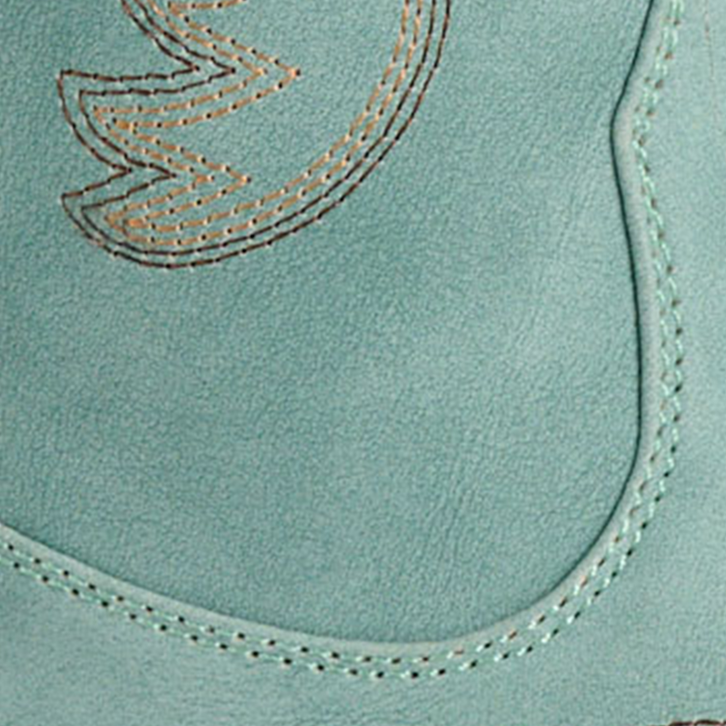 Roper Women's Riley Sea Green-Turquoise Faux Leather Snip Toe Cowboy Boots - Image 1
