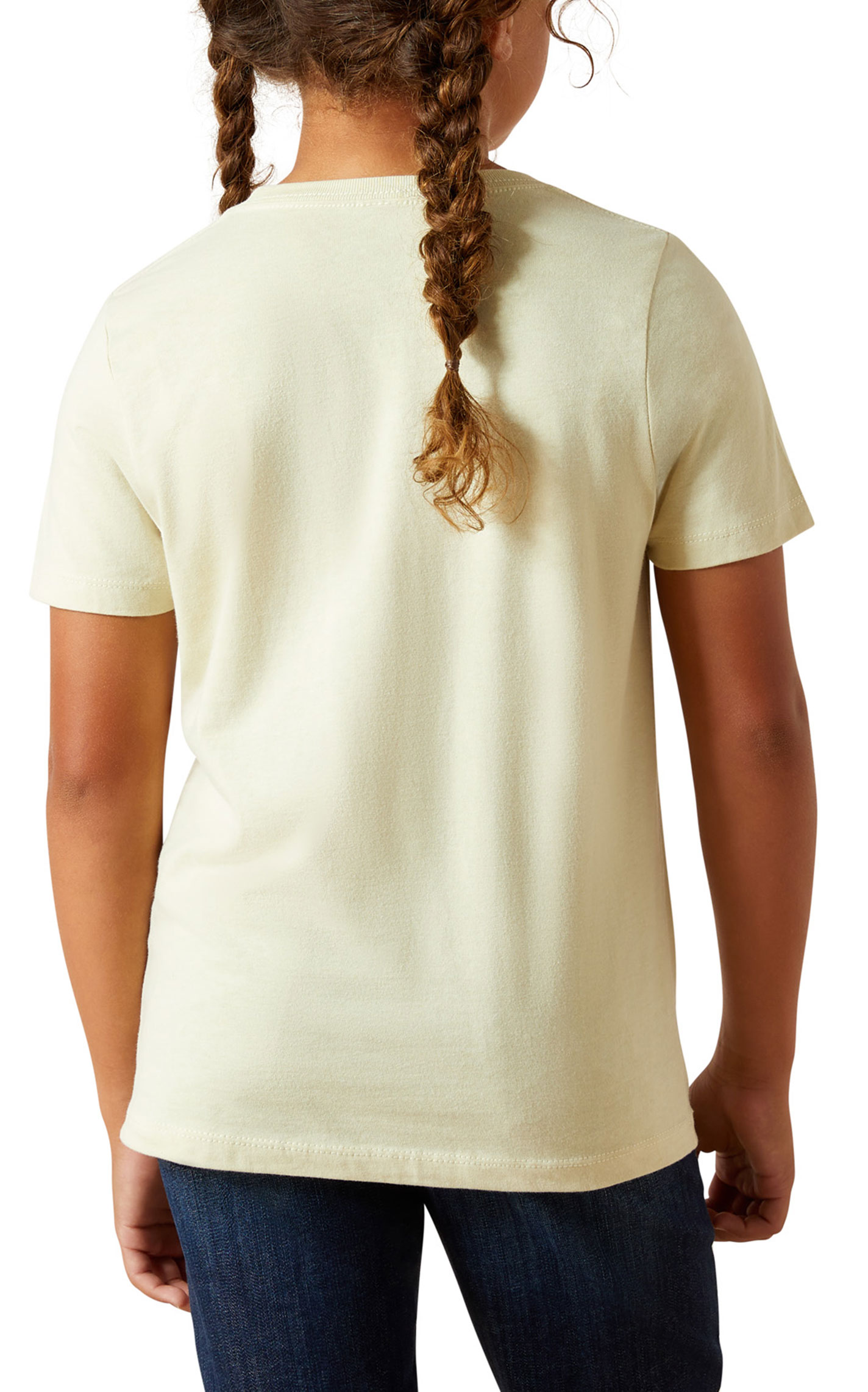 Ariat Girl's Never Outta Style Cream Graphic T-Shirt - Image 1
