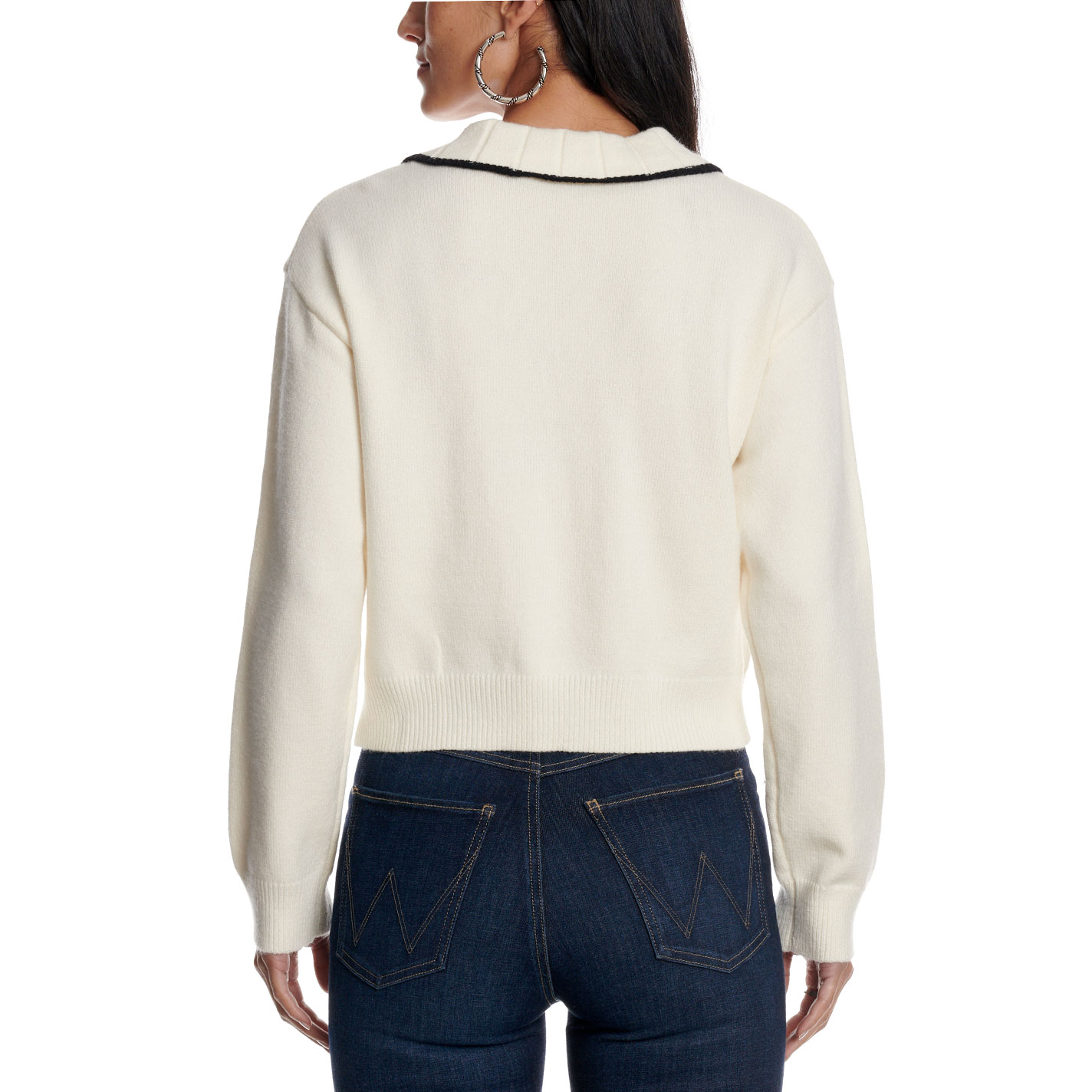 Blue B Women's Cream Horse Graphic Tie Cardigan - Image 1