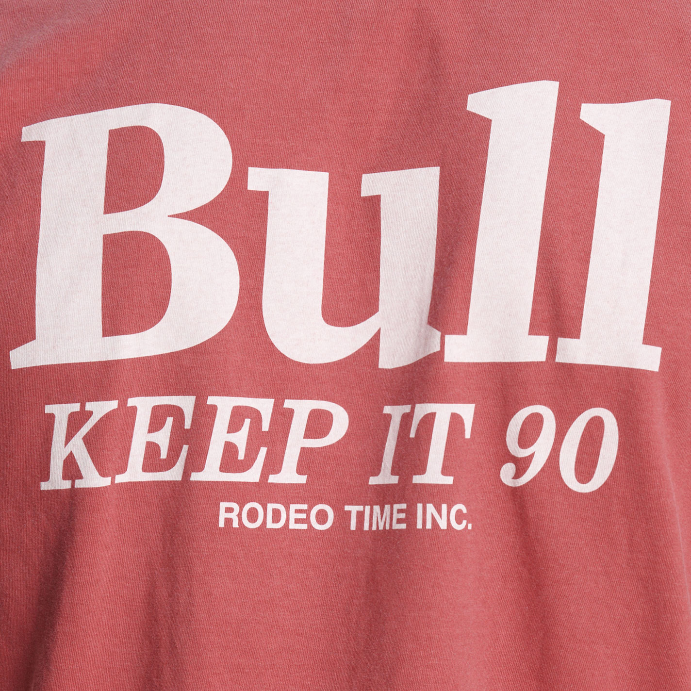 Rodeo Time Dale Brisby Men's Light Red Bull Bid Pocket Graphic T-Shirt - Image 1