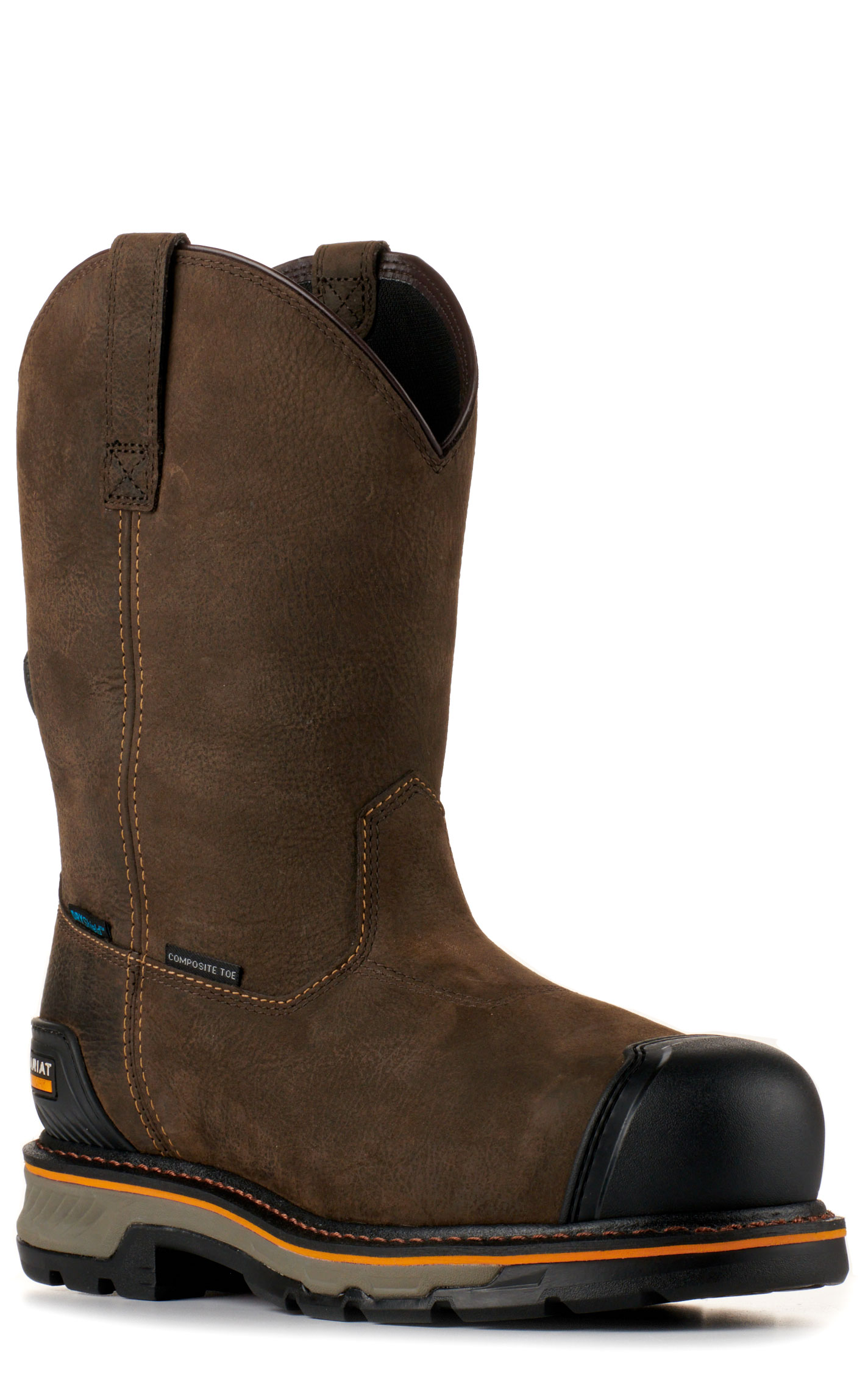 Ariat Men's Stump Jumper Dark Brown BOA Waterproof Round Composite Toe Work Boots - Image 1