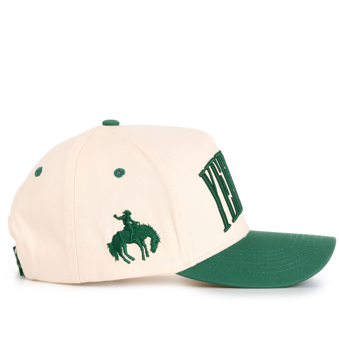 Hondo Bone & Green YEEHAW Embroidered Logo Cap - Image 1