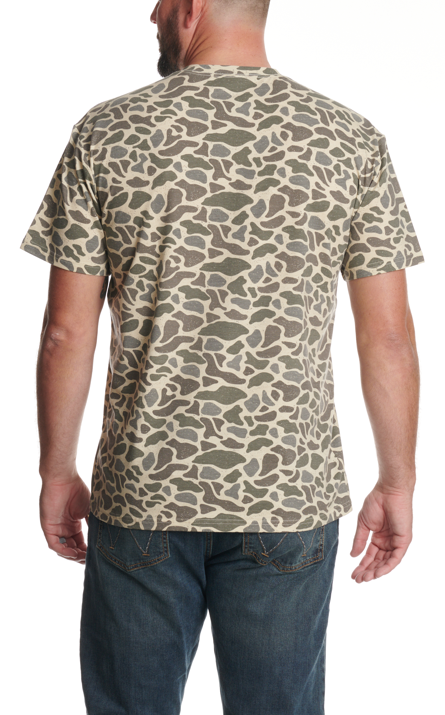 Burlebo Men's Classic Deer Camo Pocket T-Shirt - Image 1