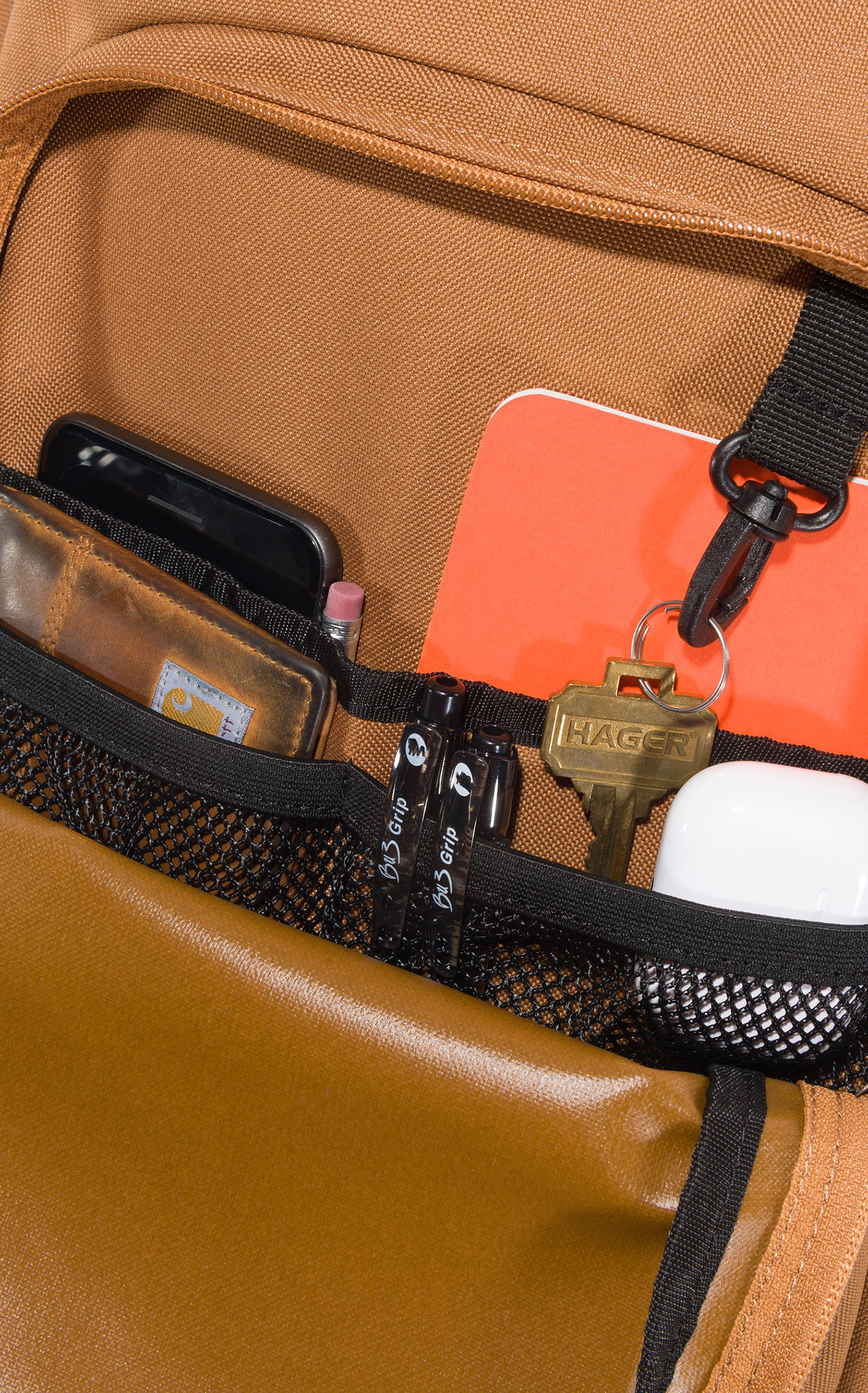 Carhartt Classic Dark Honey Brown 25L Laptop Backpack - Image 1