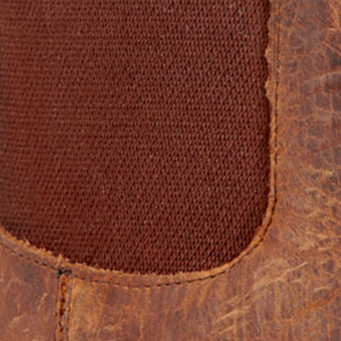 Anderson Bean Men's Horse Power Distressed Brown Wide Square Toe Chelsea Boots - Image 1