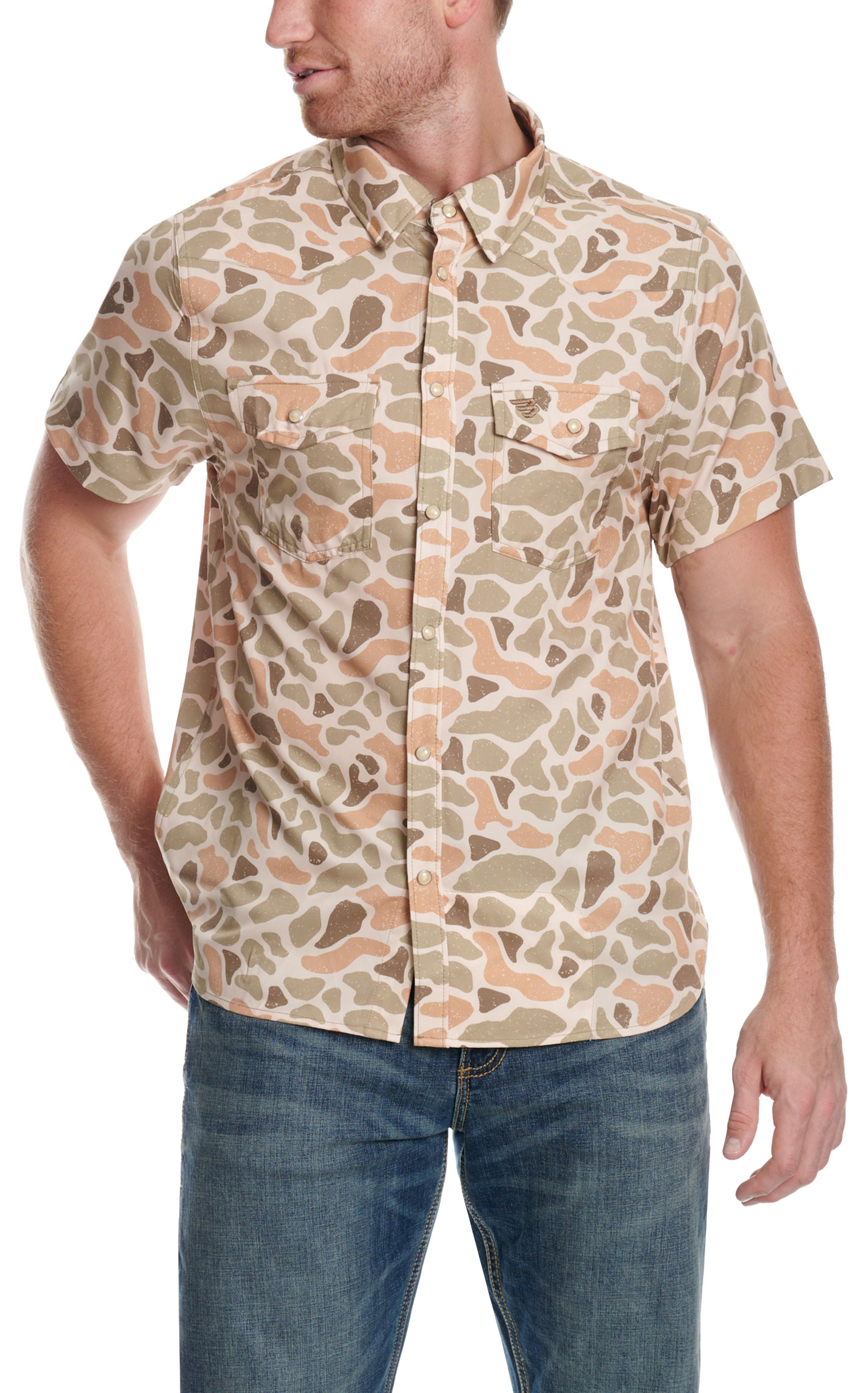 Burlebo Men's Venado Camo Performance Western Shirt - Image 1