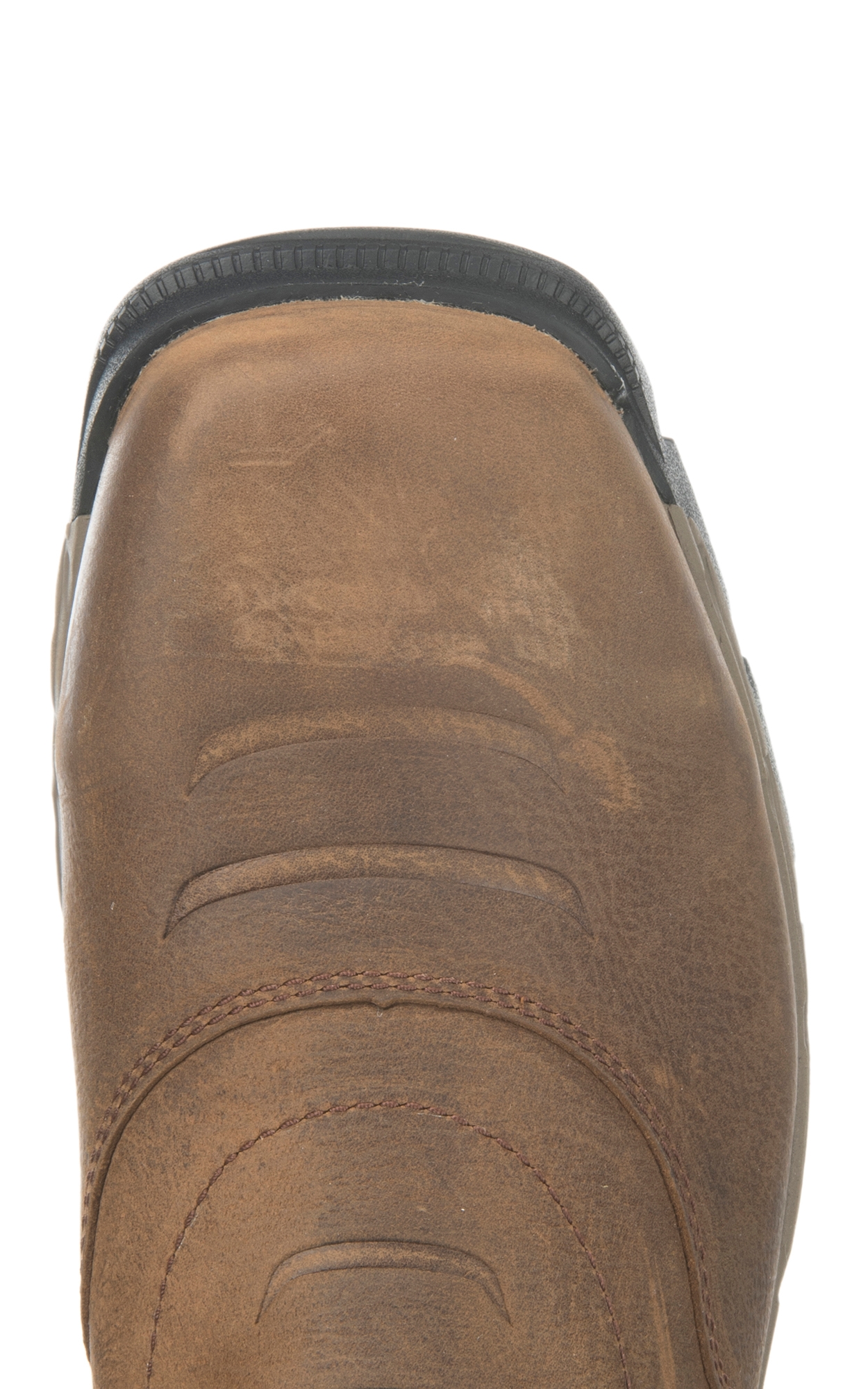 Ariat Men's Rebar Flex Brown and Olive Waterproof Wide Square Composite Toe Work Boot - Image 1