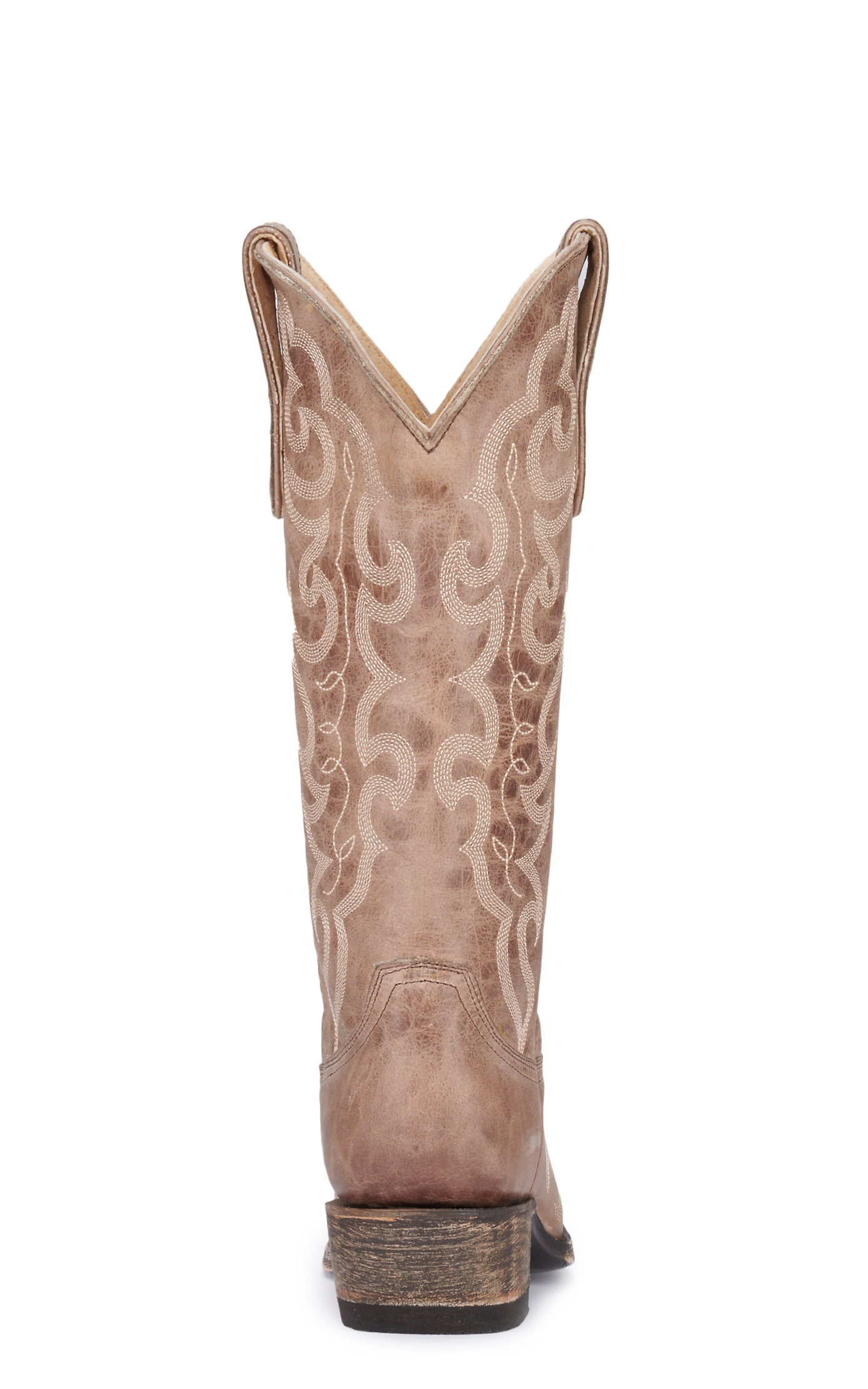 Cavender's Women's Orix Tan Cowhide Snip Toe Cowboy Boots - Image 1