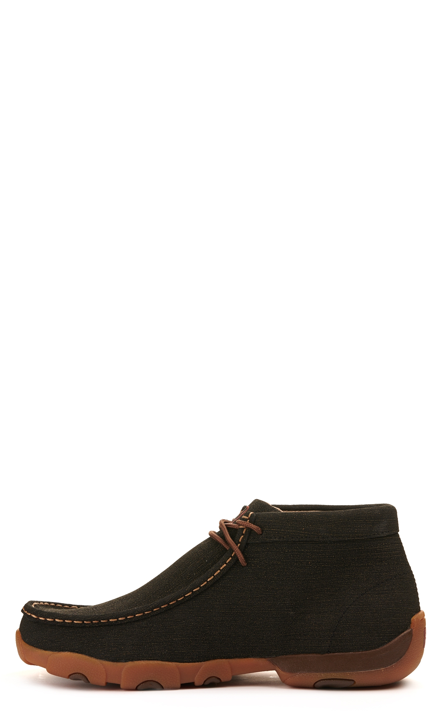 Twisted X Men's Brown Black Moc Toe Chukka Driving Lace Up Casual Shoe - Image 1