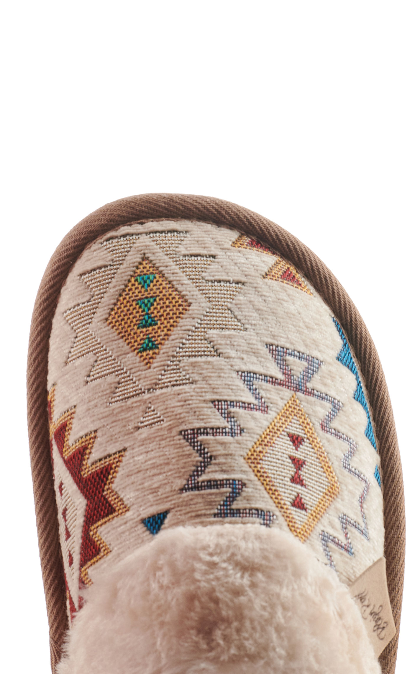 Blazin Roxx Women's Nora Cream Blanket Print Slippers - Image 7