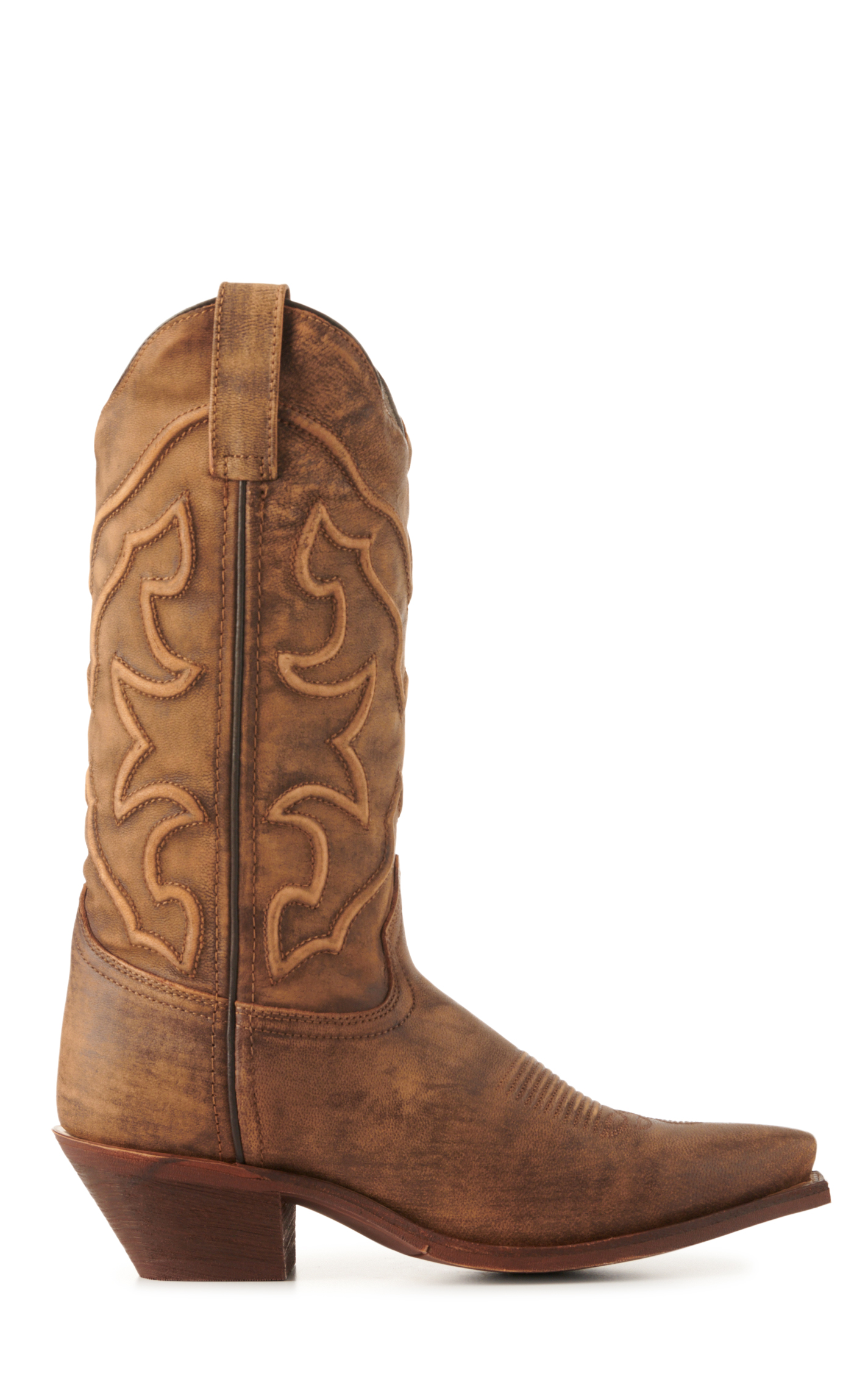 Laredo Women's Distressed Honey Snip Toe Cowboy Boots - Image 1