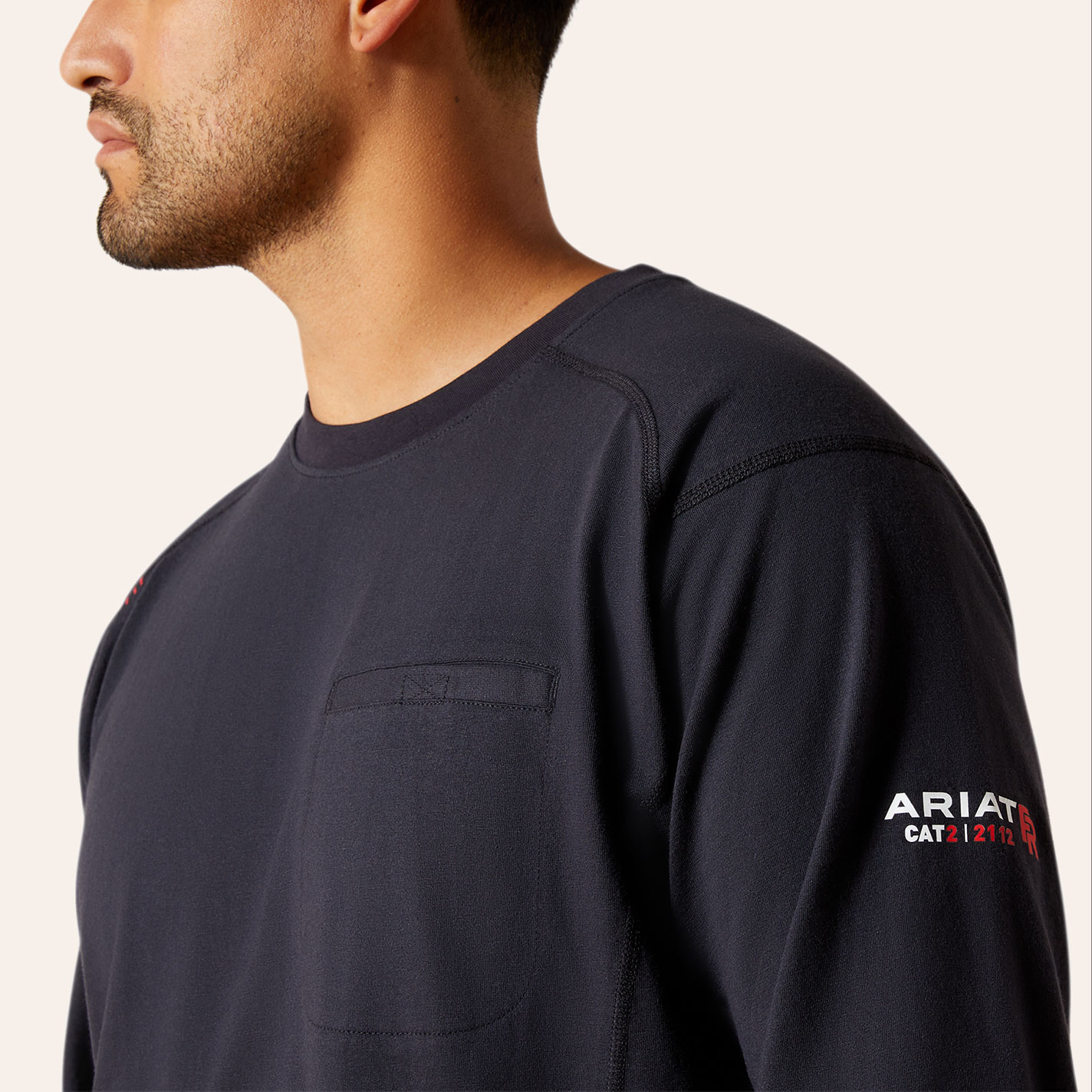 Ariat Men's Black FR Alpha American Graphic T-Shirt - Image 1