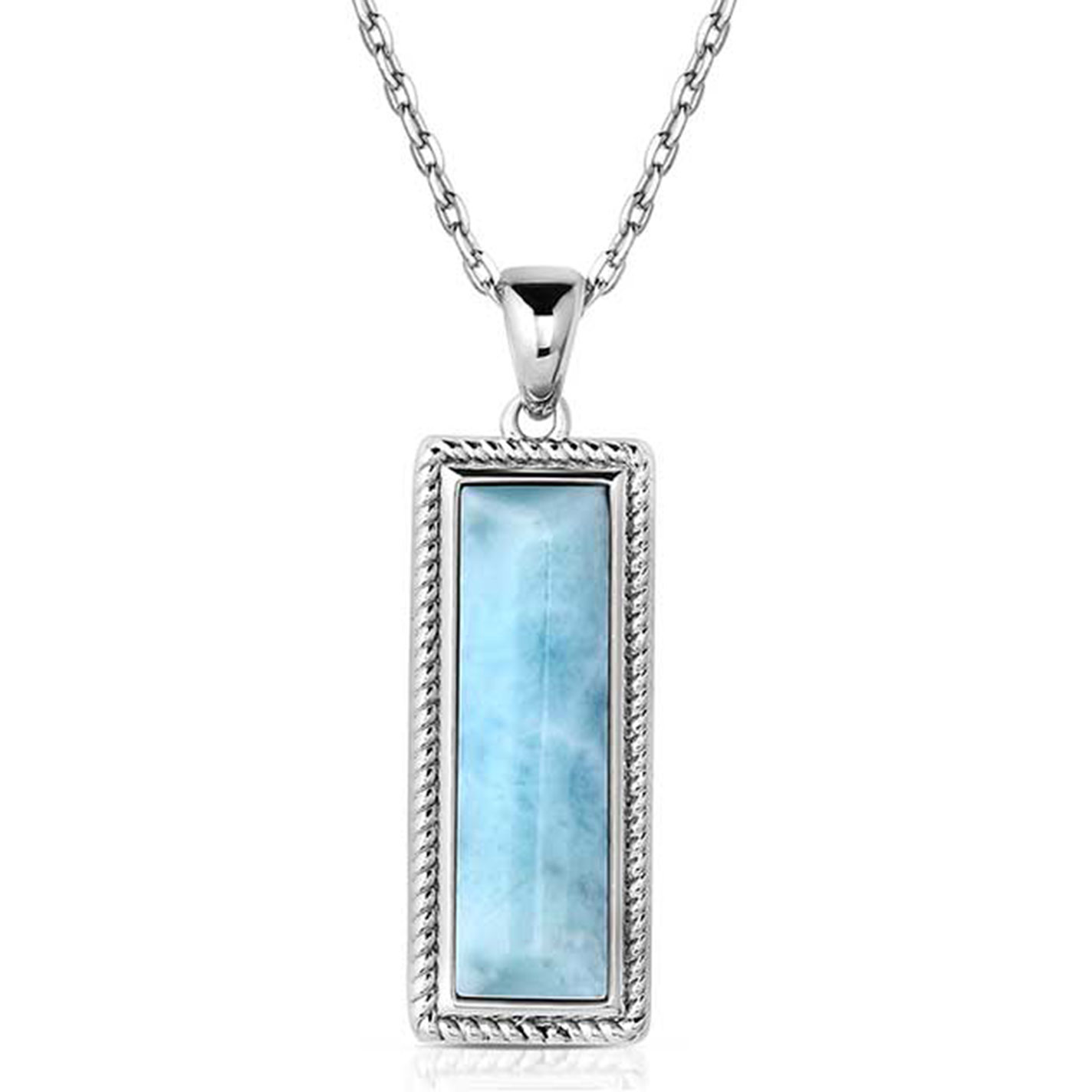 Montana Silversmiths Silver & Turquoise Bar Necklace - Image 2