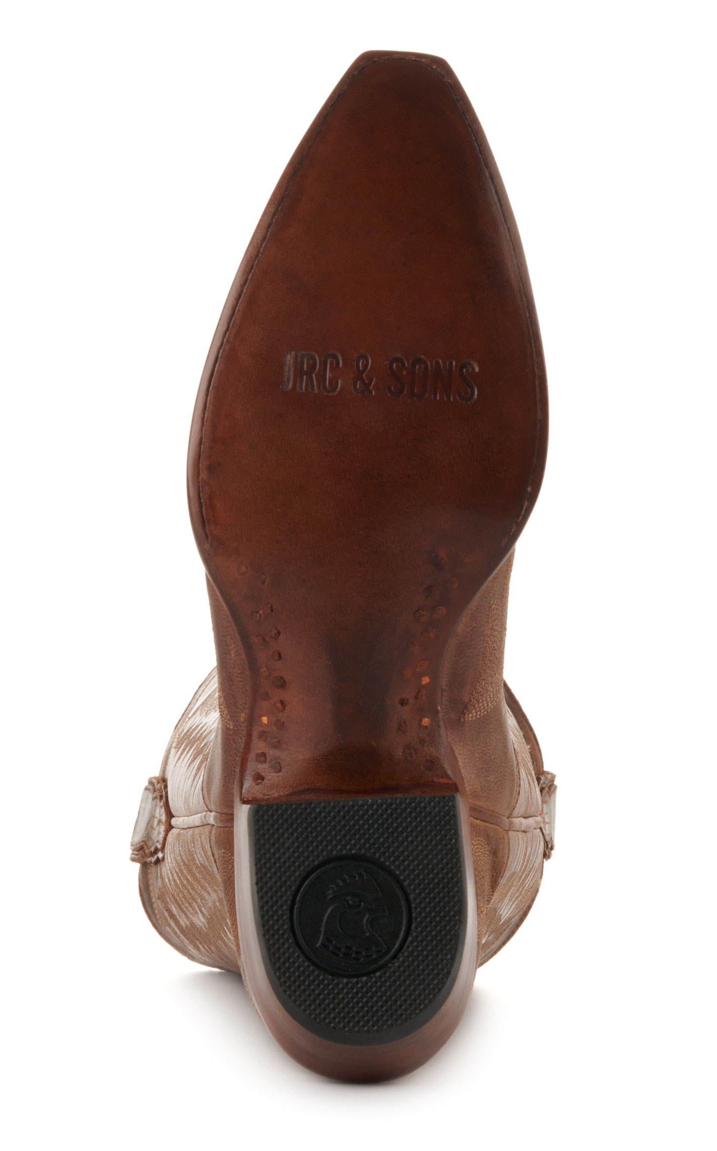JRC & Sons Women’s McClain Petrol Metallic Leather Snip Toe Tall Cowboy Boots - Image 1