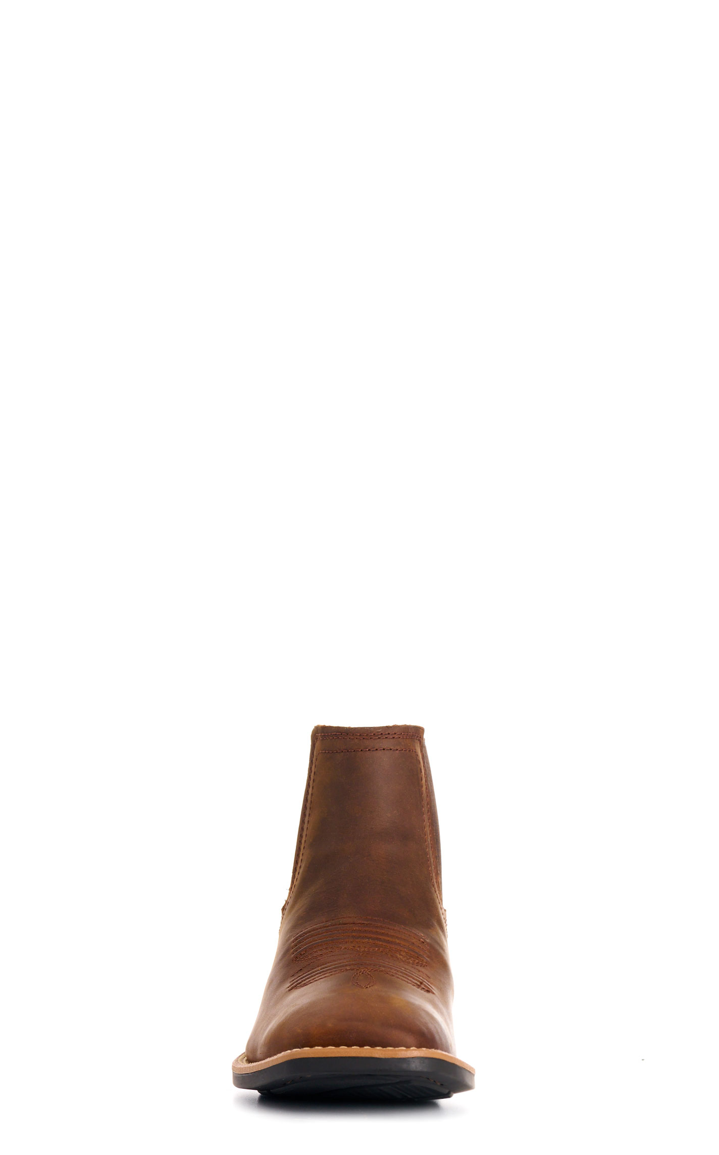 Ariat Men’s Booker Ultra Distressed Tan Square Toe Cowboy Boots - Image 1