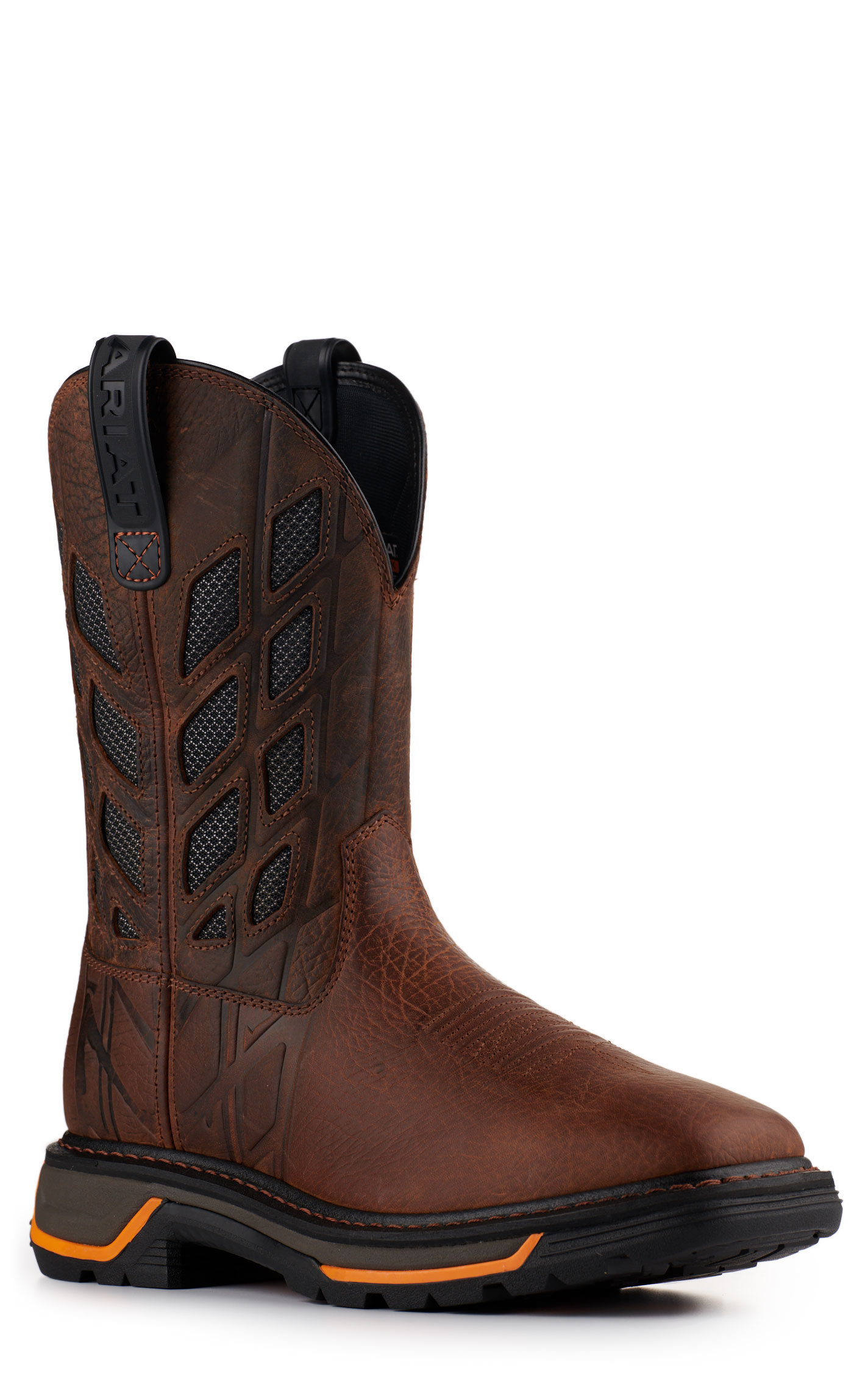 Ariat Men's Big Rig Tread Earth Brown VentTEK Wide Square Composite Toe Work Boot - Image 1