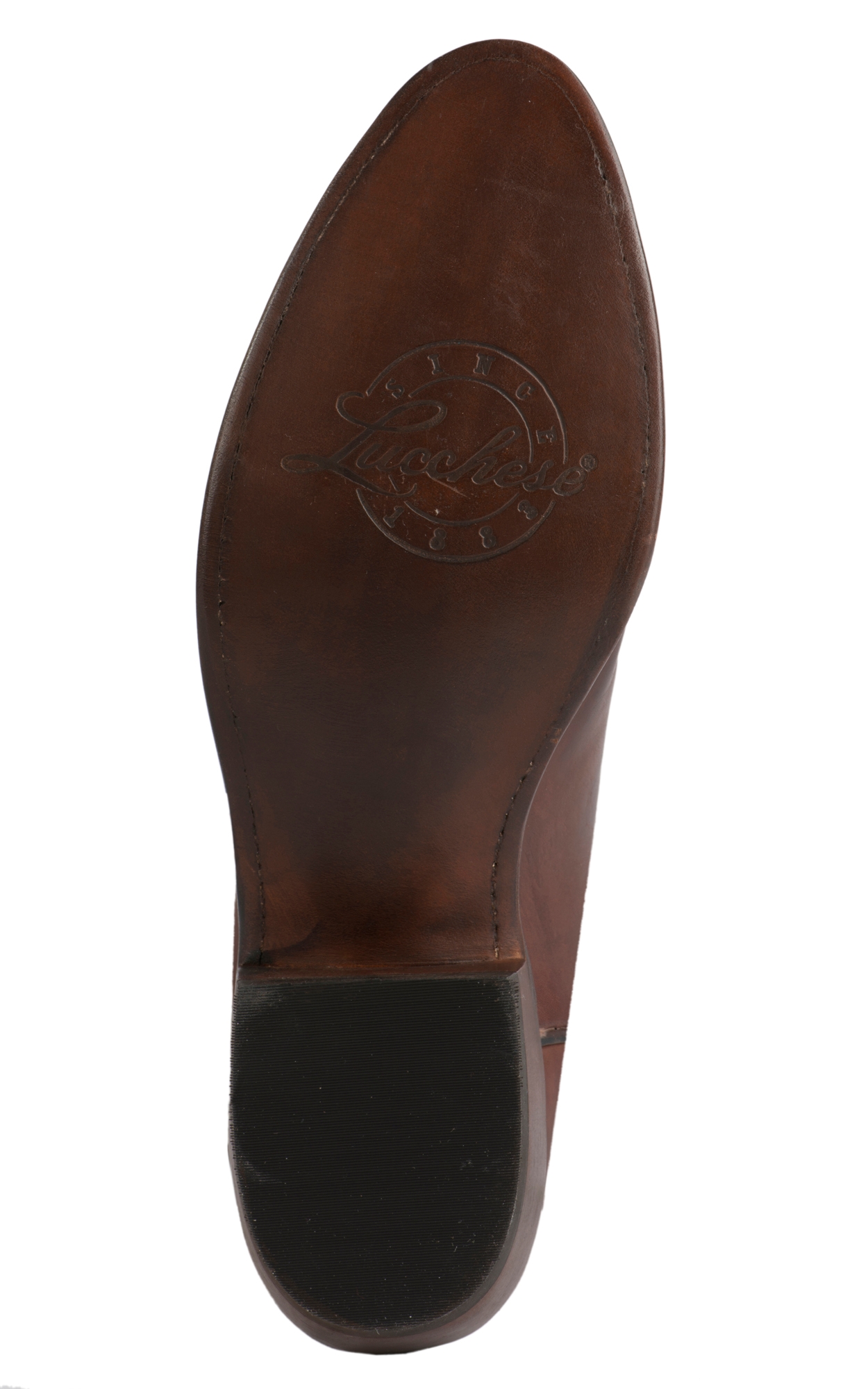 Lucchese Men's 1883 Tan Burnished Ranch Hand Goat R-Toe Western Boot - Image 1