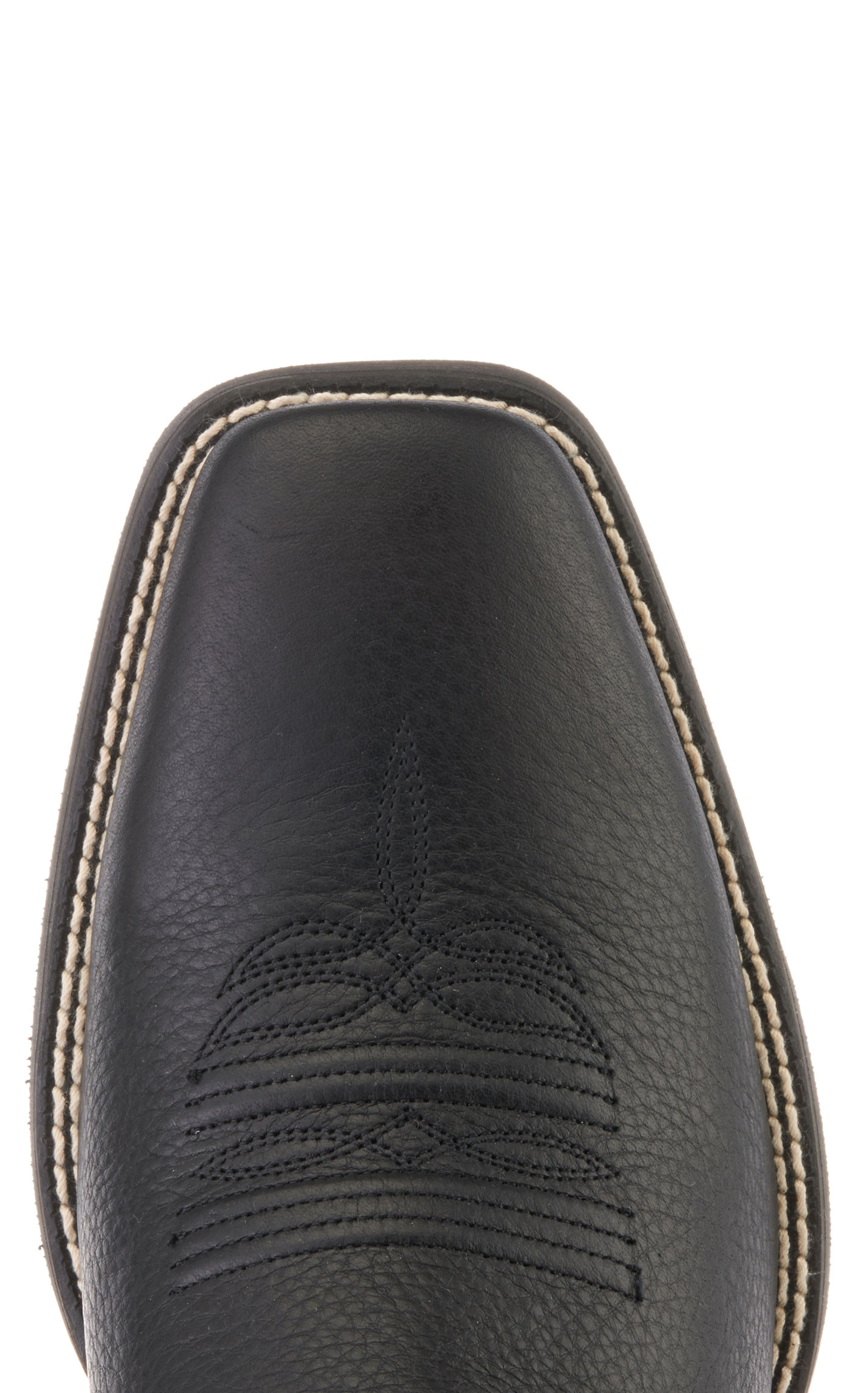 Ariat Men's Sport Herdsman Black Deertan Punchy Toe Cowboy Boots - Image 1