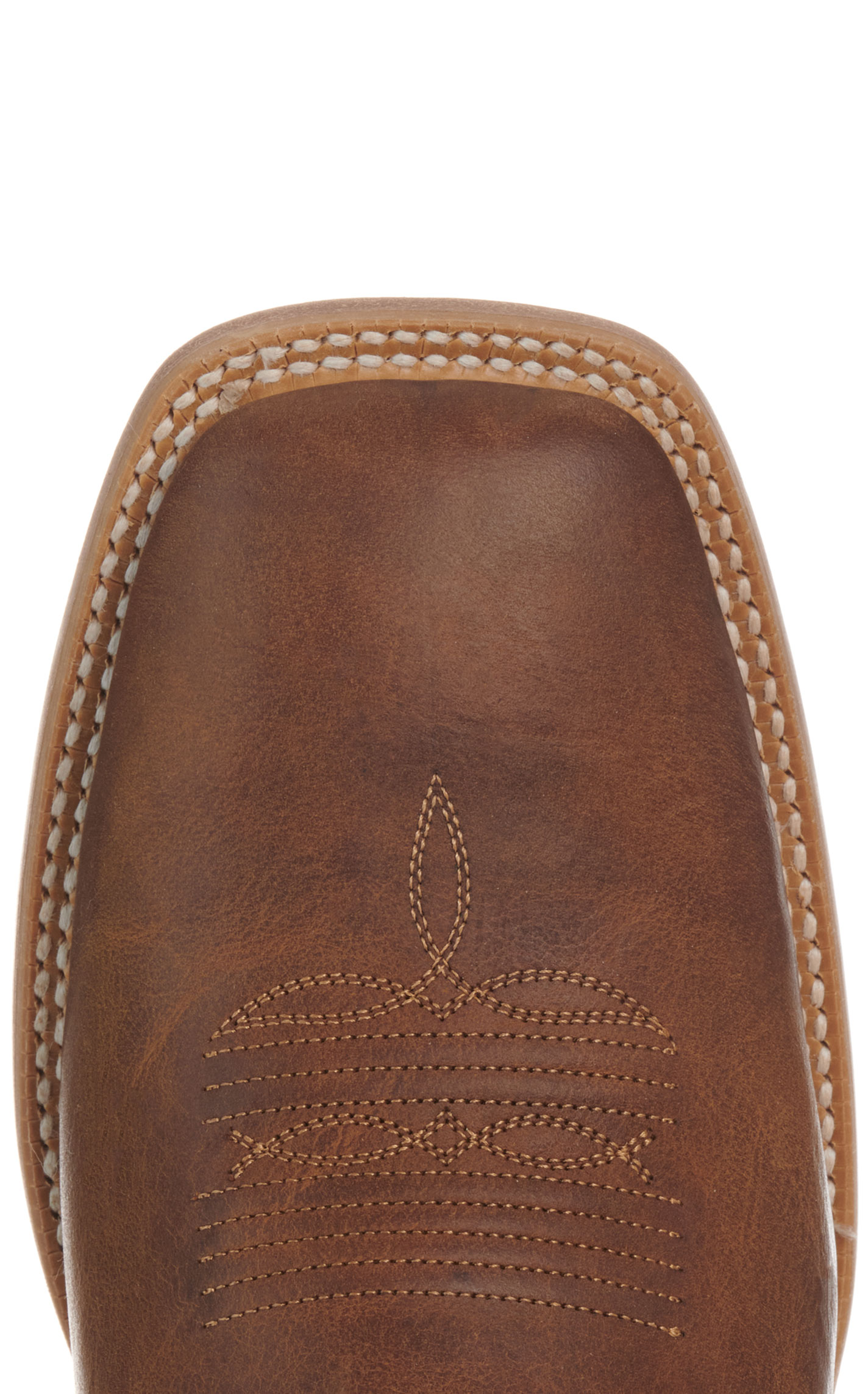 Ariat Men’s Sting Honey Tan and Tangerine TekStep Wide Square Toe Cowboy Boots - Image 1