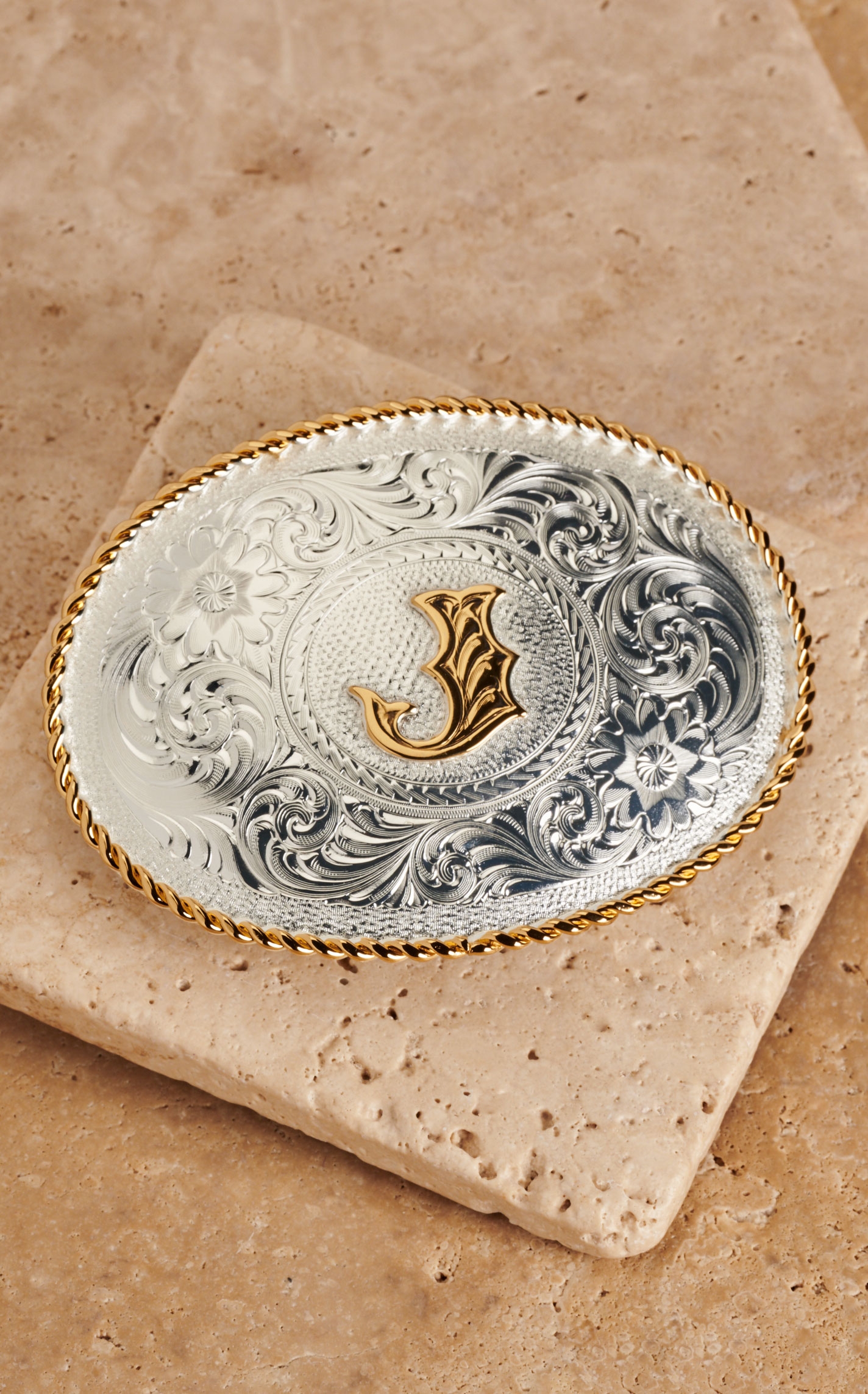 Montana Silversmiths Silver with Gold Oval \