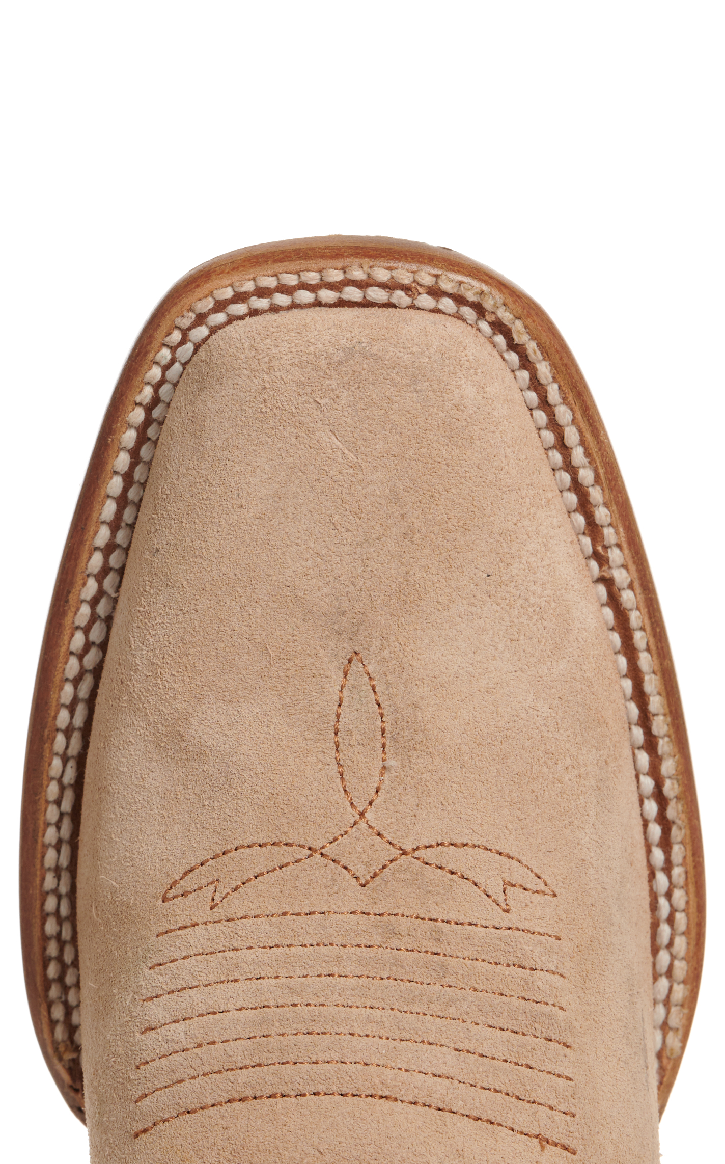 Corral Women's Sand Suede and Denim Wide Square Toe Cowboy Boots - Image 1