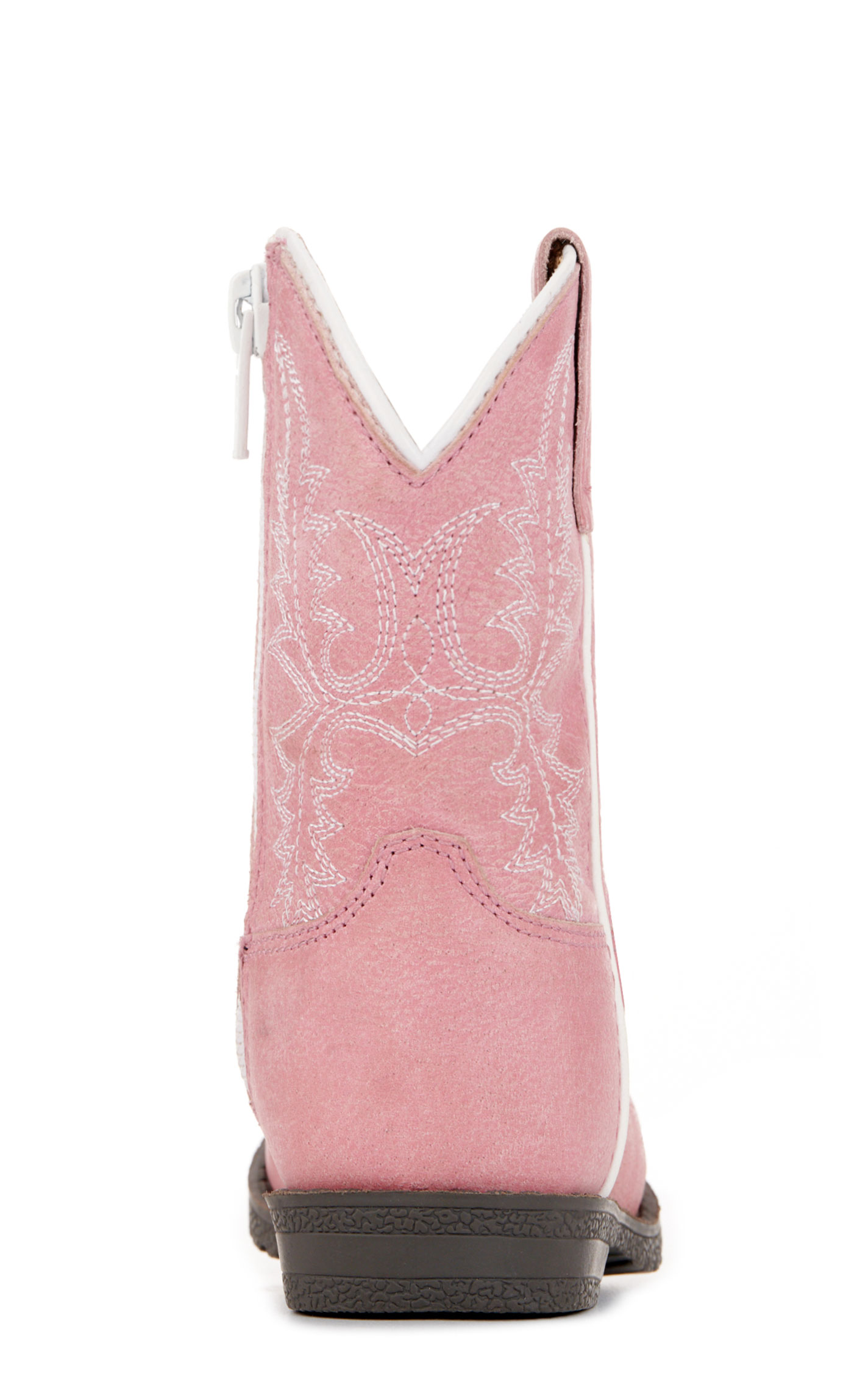 Smoky Mountain Toddler's Hopalong Distressed Pink Round Toe Cowboy Boots - Image 1