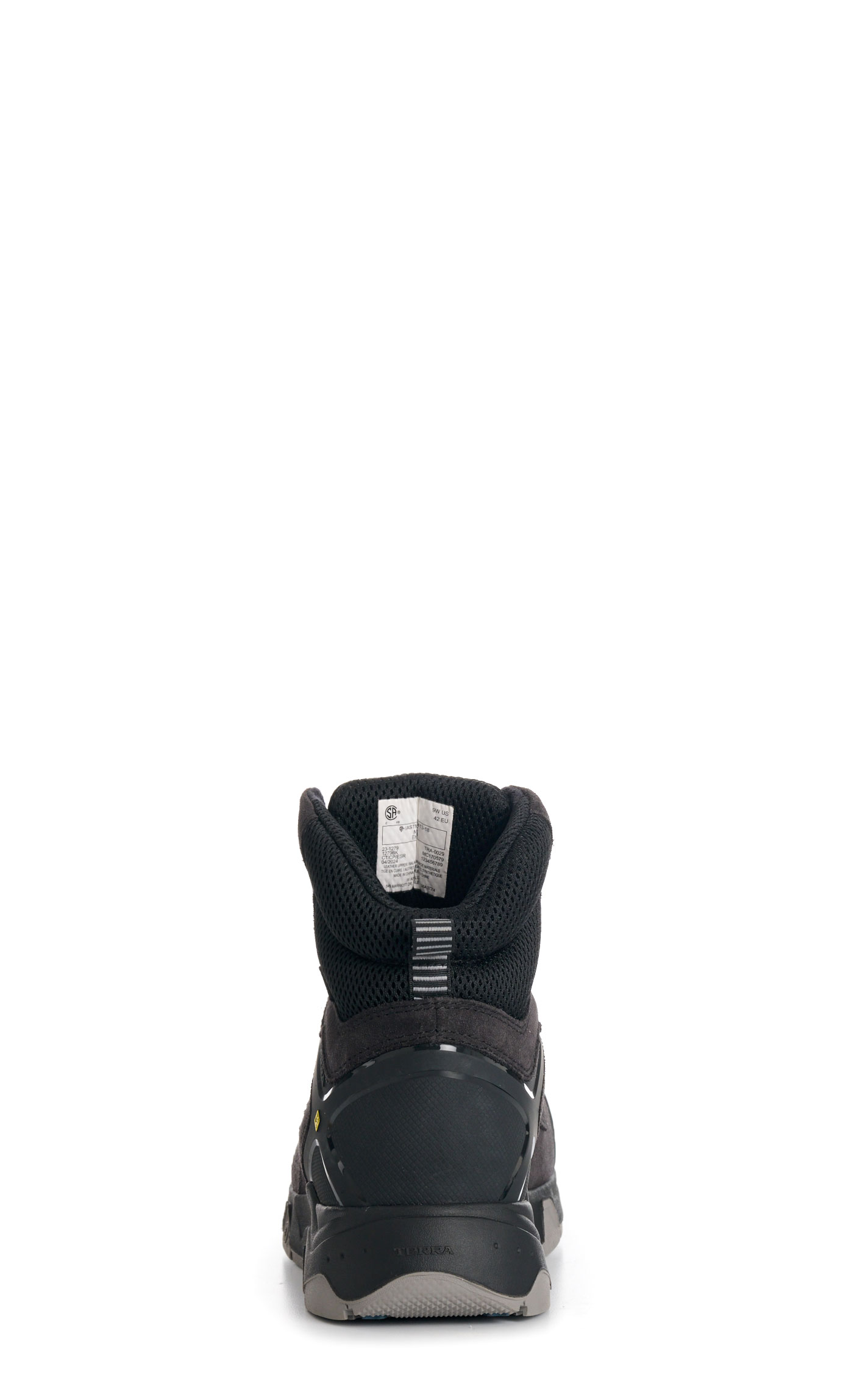 Terra Men’s Black Suede Cobalt 6” Composite Toe Safety Work Boots - Image 1