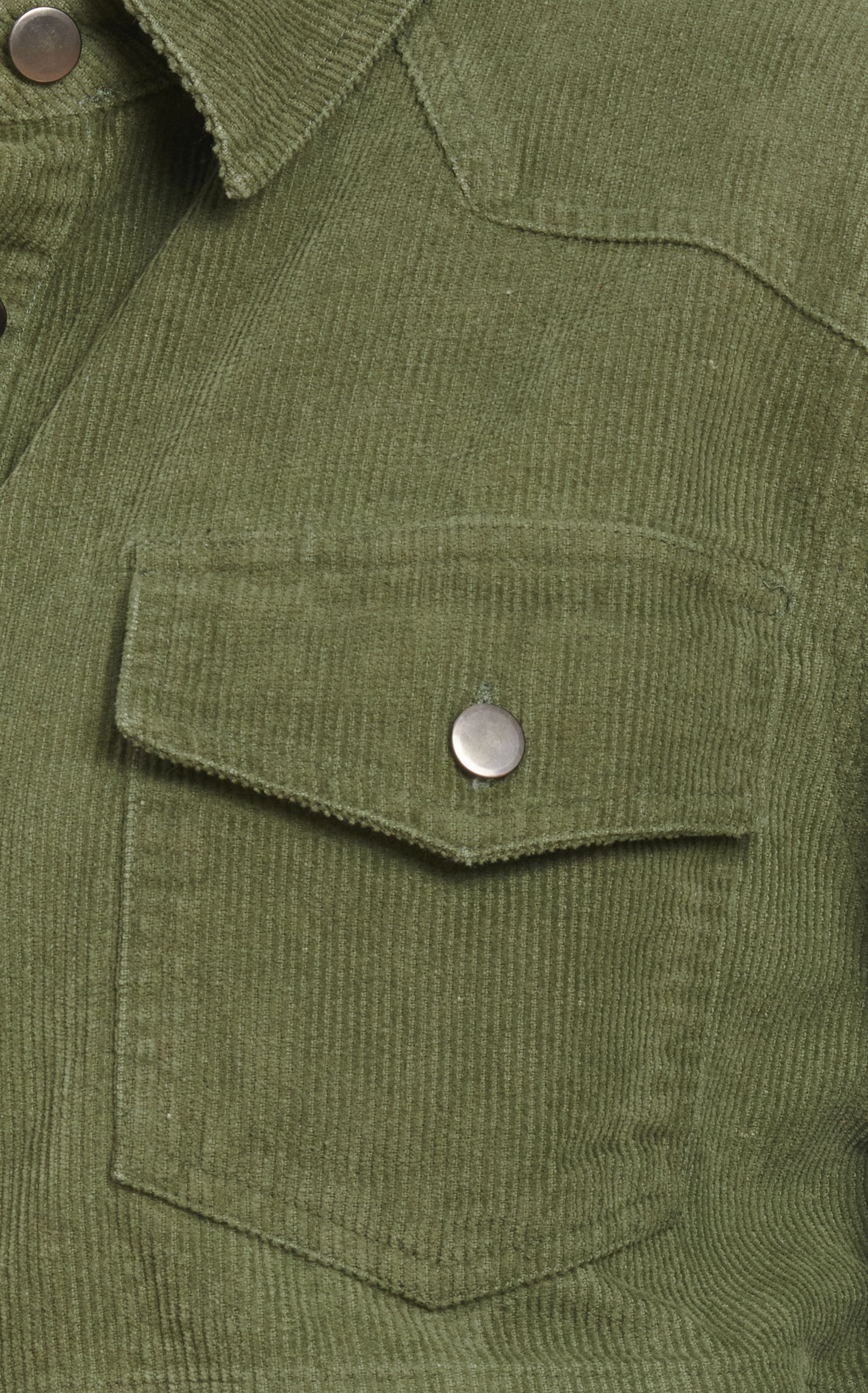 Rockin C Women's Toasted Olive Corduroy Shirt Jacket - Image 1