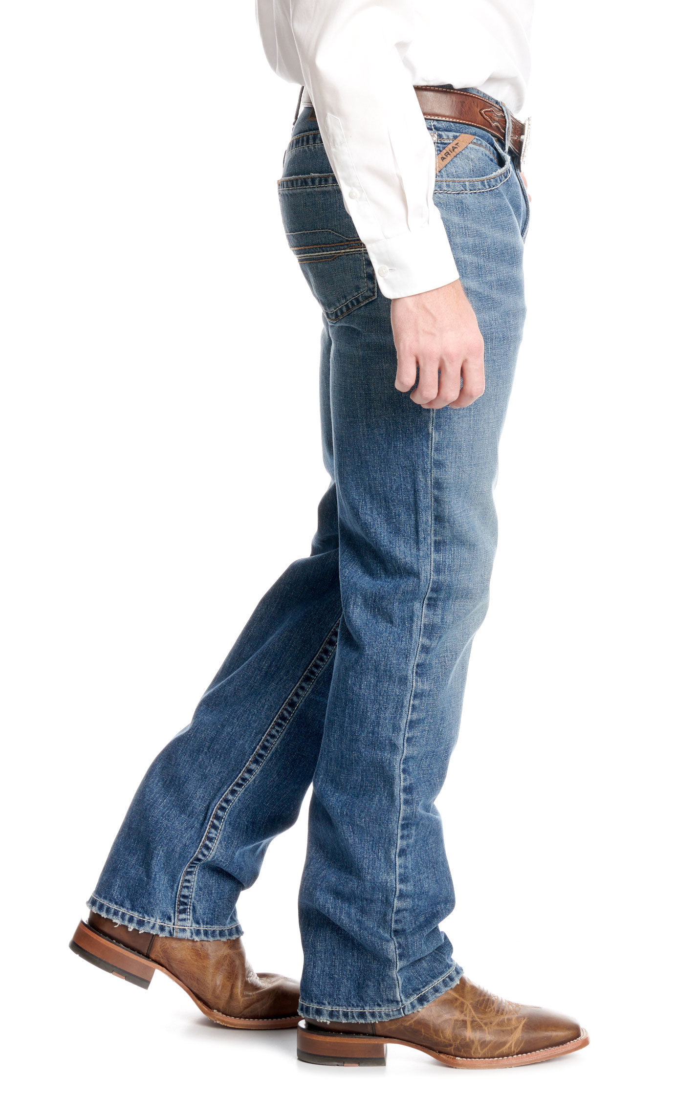 Ariat Men's M5 Smokey Weatherford Medium Wash Straight Leg Jeans - Image 1