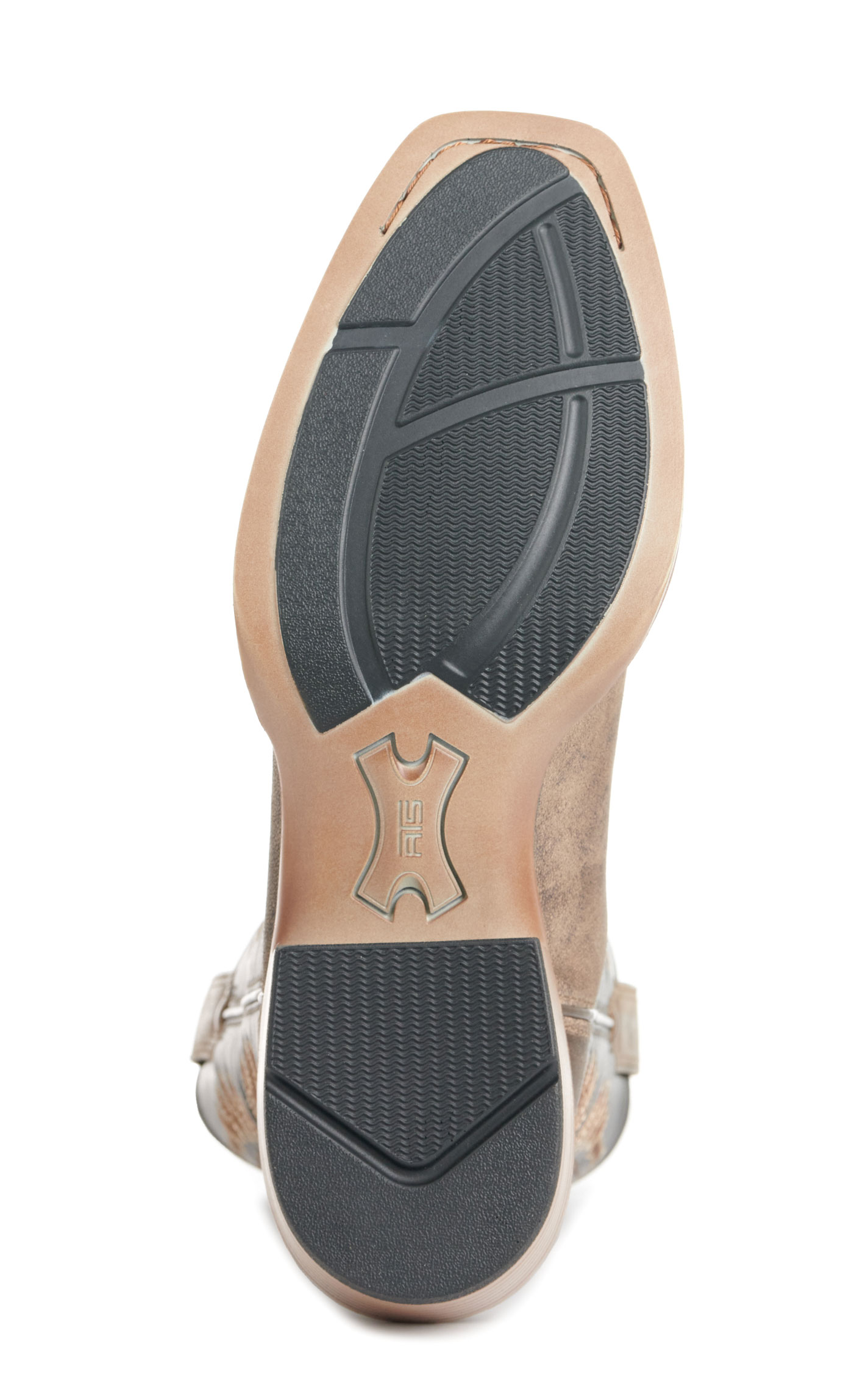 Ariat Men's Renegade Stone and Black Bantamweight Punchy Square Toe Cowboy Boots - Image 1