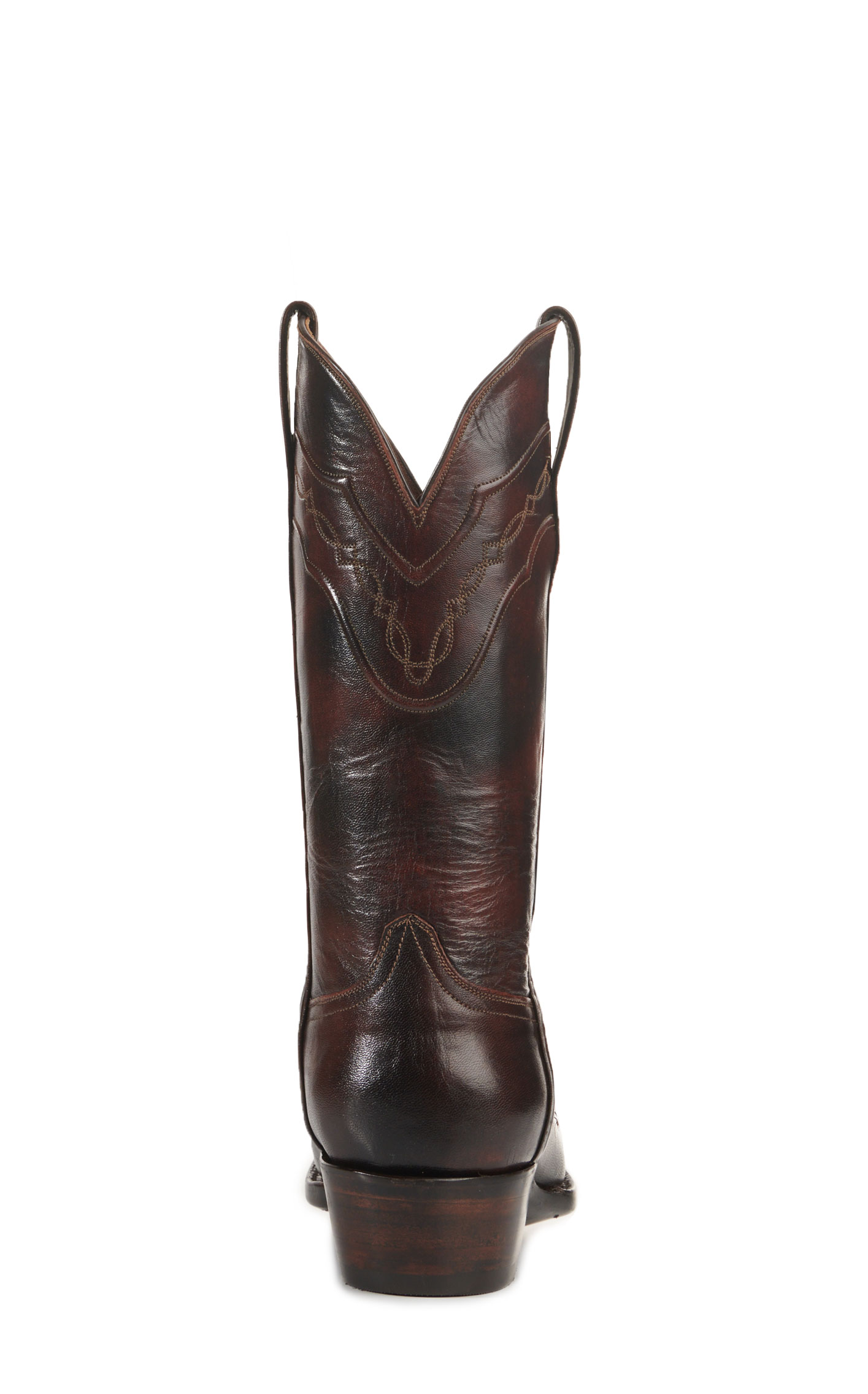 Black Jack Men's Brown Brush Off Goat Punchy Square Toe Cowboy Boots - Image 1