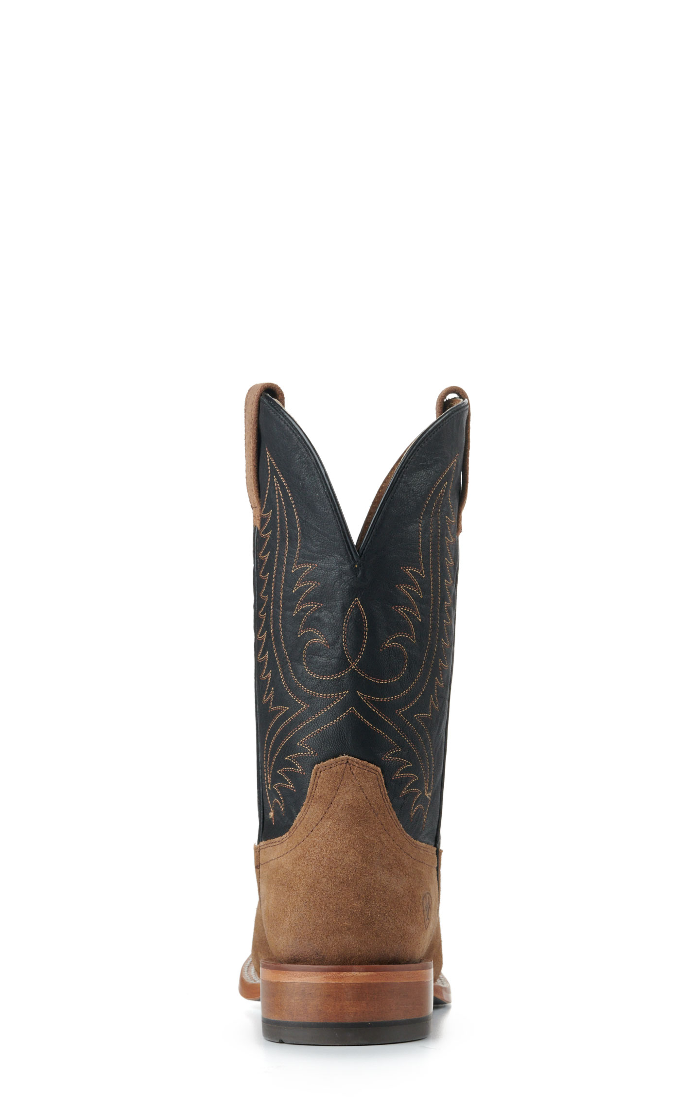 Ariat Men's Circuit Paxton Black and Brown Roughout TekStep Wide Square Toe Cowboy Boots - Image 1