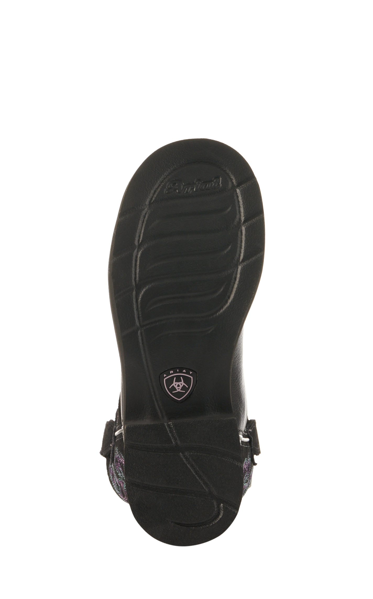 Ariat Women's Fatbaby Black Deertan and Orchid Round Toe Cowboy Boots - Image 1