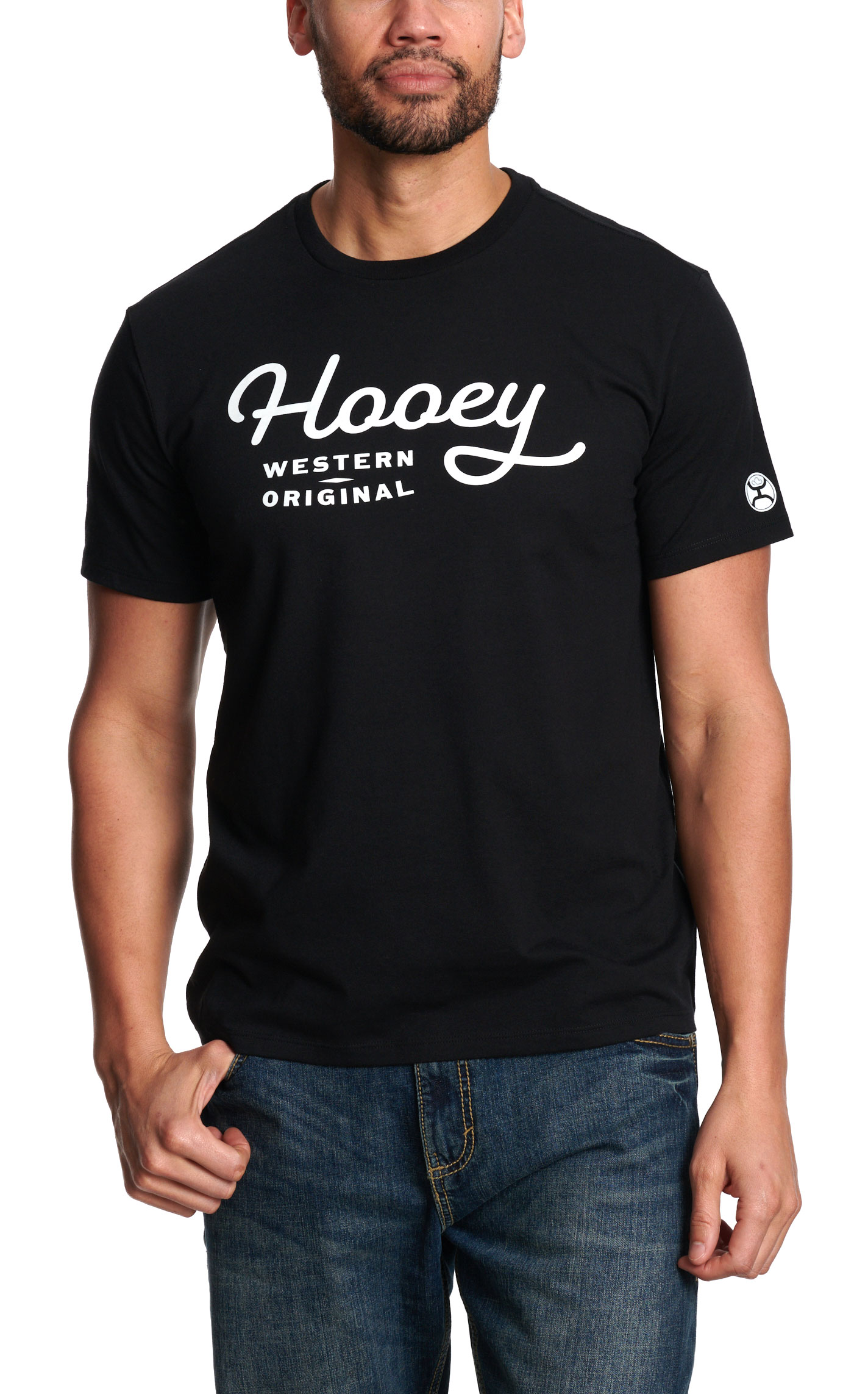 Hooey Men's Black Logo T-Shirt - Image 1