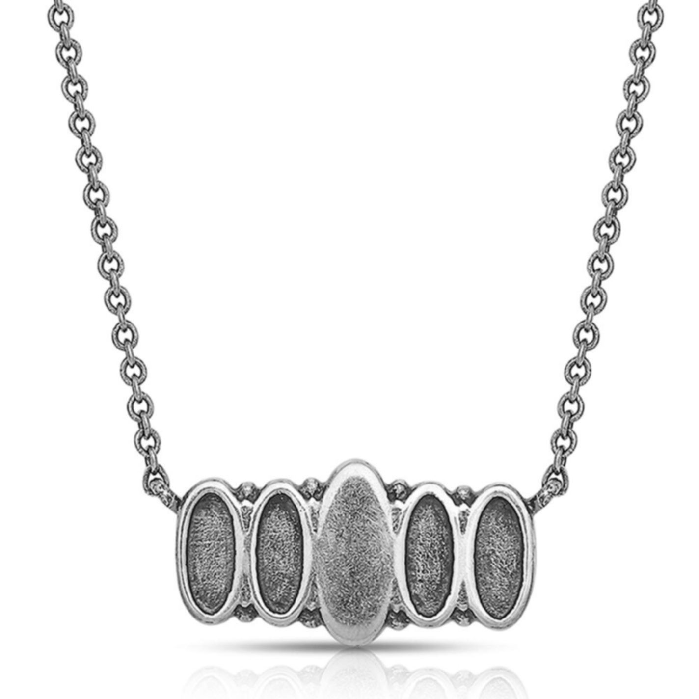 Montana Silversmiths Turquoise Quint Silver Necklace - Image 1