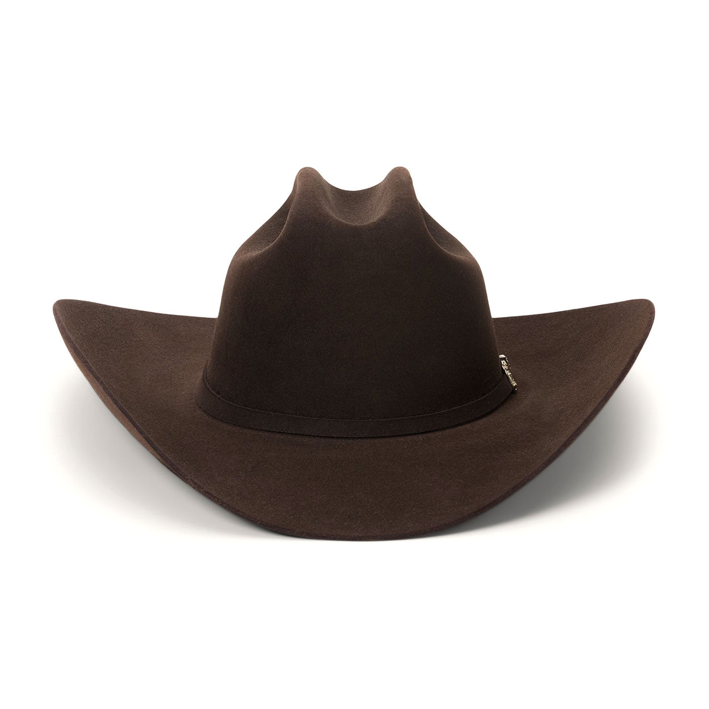 Stetson El Patron 30X Mocha Felt Cattleman's Crown Cowboy Hat - Image 1
