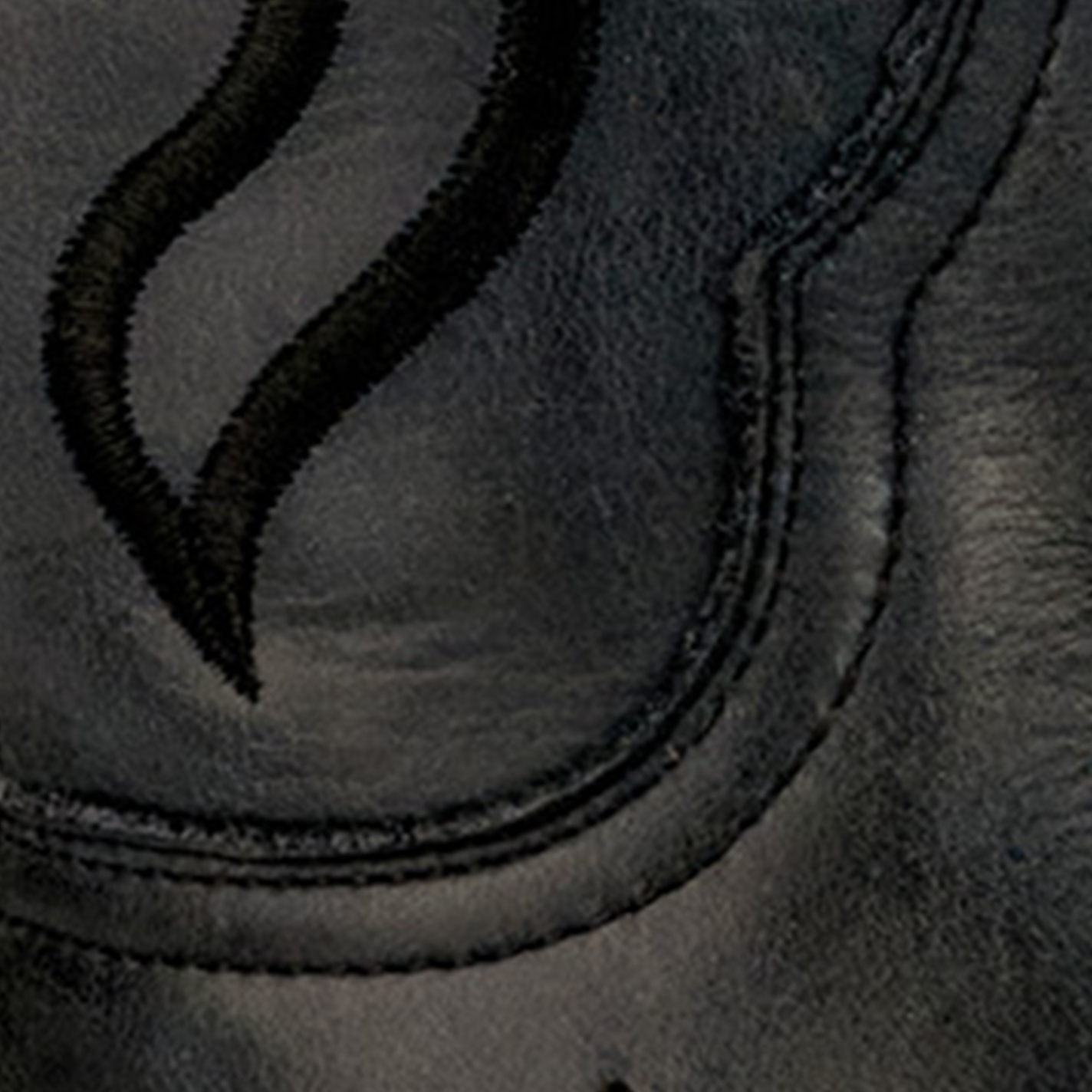 Cavender’s Women’s Leather Black with Tonal Embroidery Snip Toe Cowboy Boots - Image 1