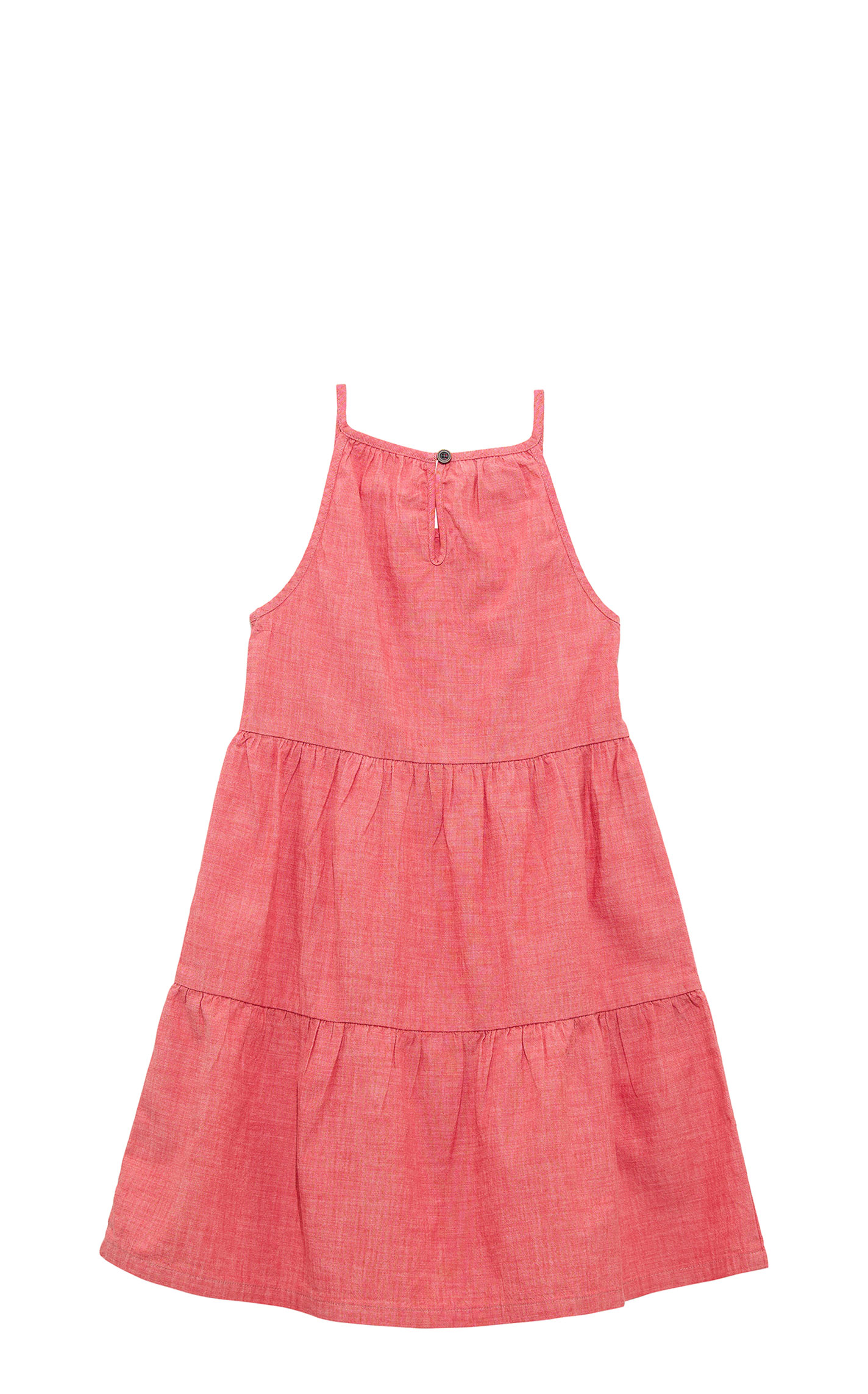 Wrangler Girl's Rosy Rust Tiered Sun-Dress - Image 1