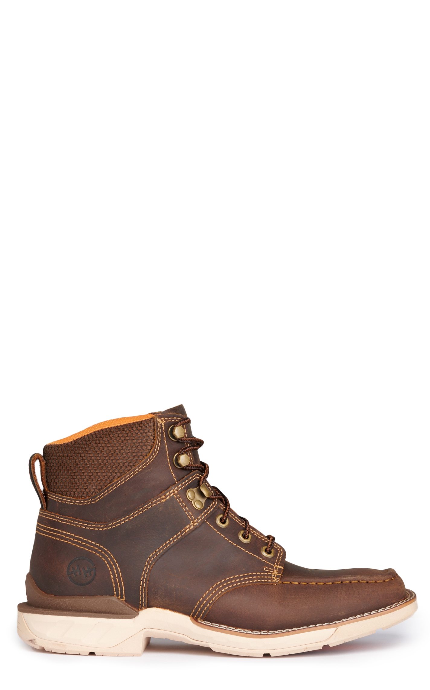 Double H Men's Brunel Sand Phantom Rider Composite Wide Square Moc Toe Lace Up Work Shoe - Image 1
