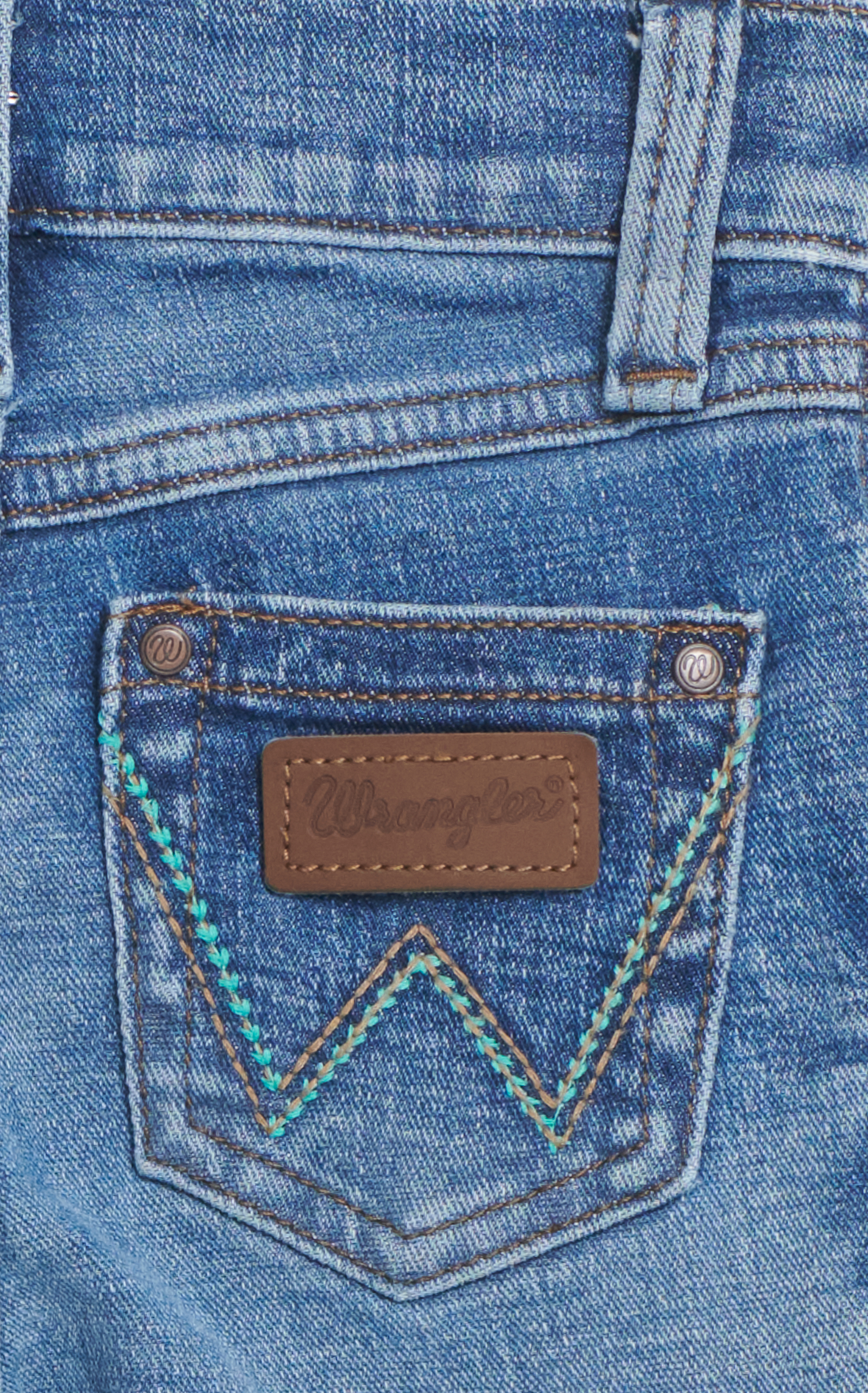 Wrangler Girl's Embry Medium Wash Trouser Jeans - Image 1