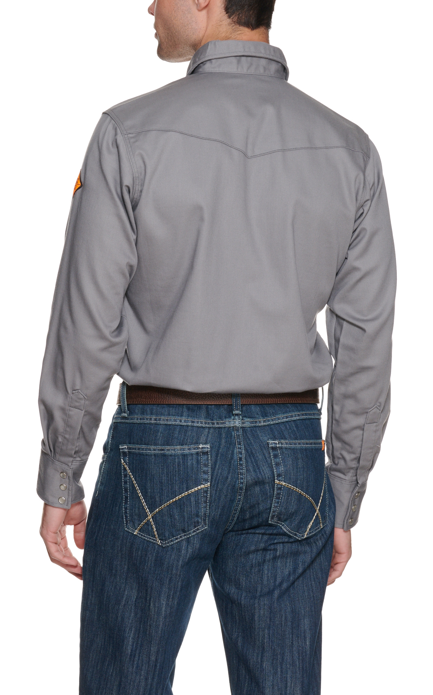 Wrangler Men's FR Gray Workshirt - Image 1