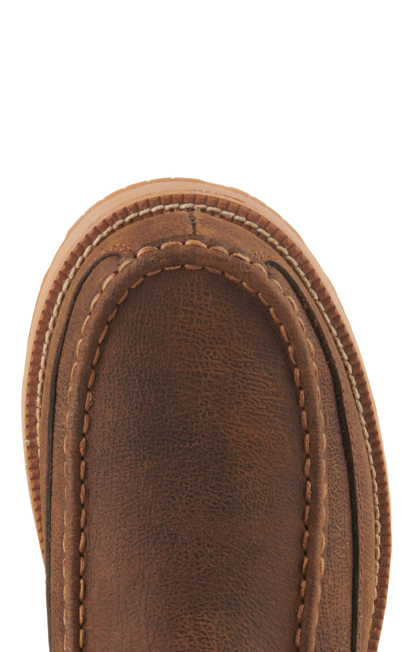 Twisted X Men's Brunette Brown and Pecan CellStretch Round Toe Wedge Work Boots - Image 1