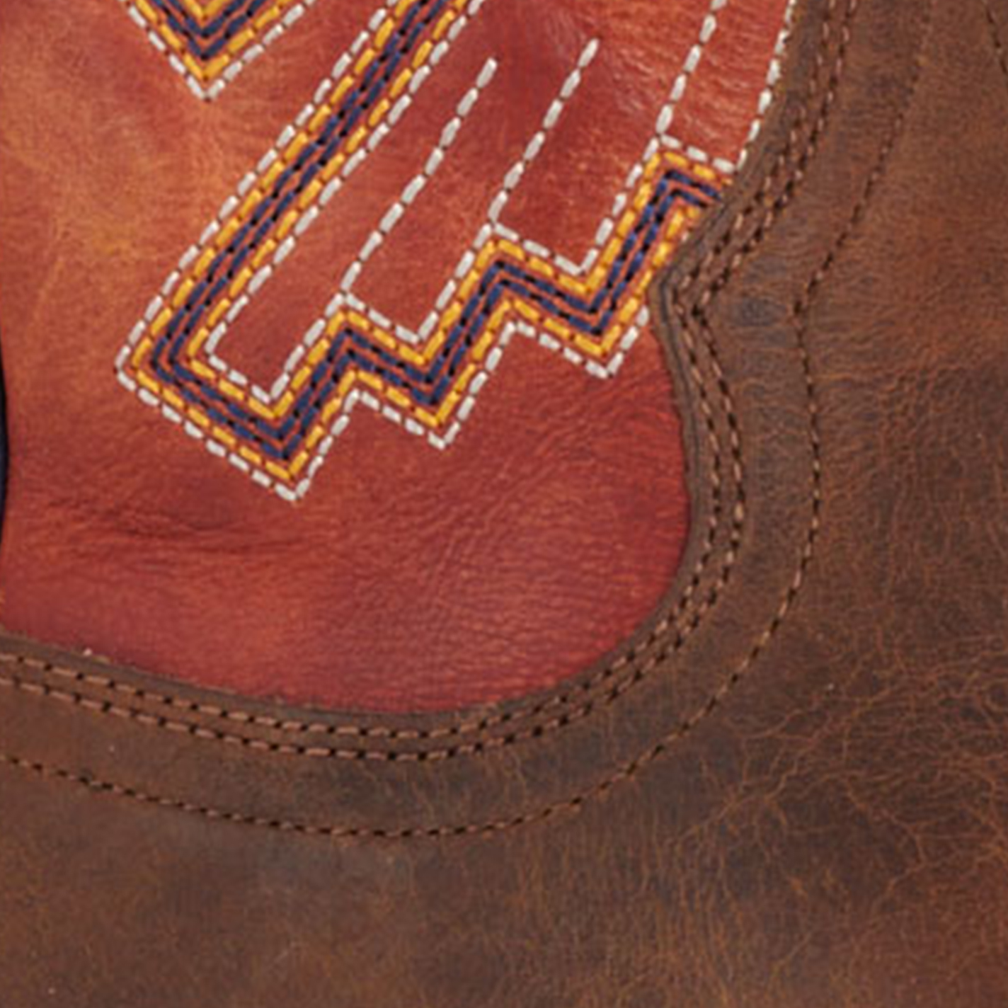 Ariat Men’s Sting Honey Tan and Tangerine TekStep Wide Square Toe Cowboy Boots - Image 1