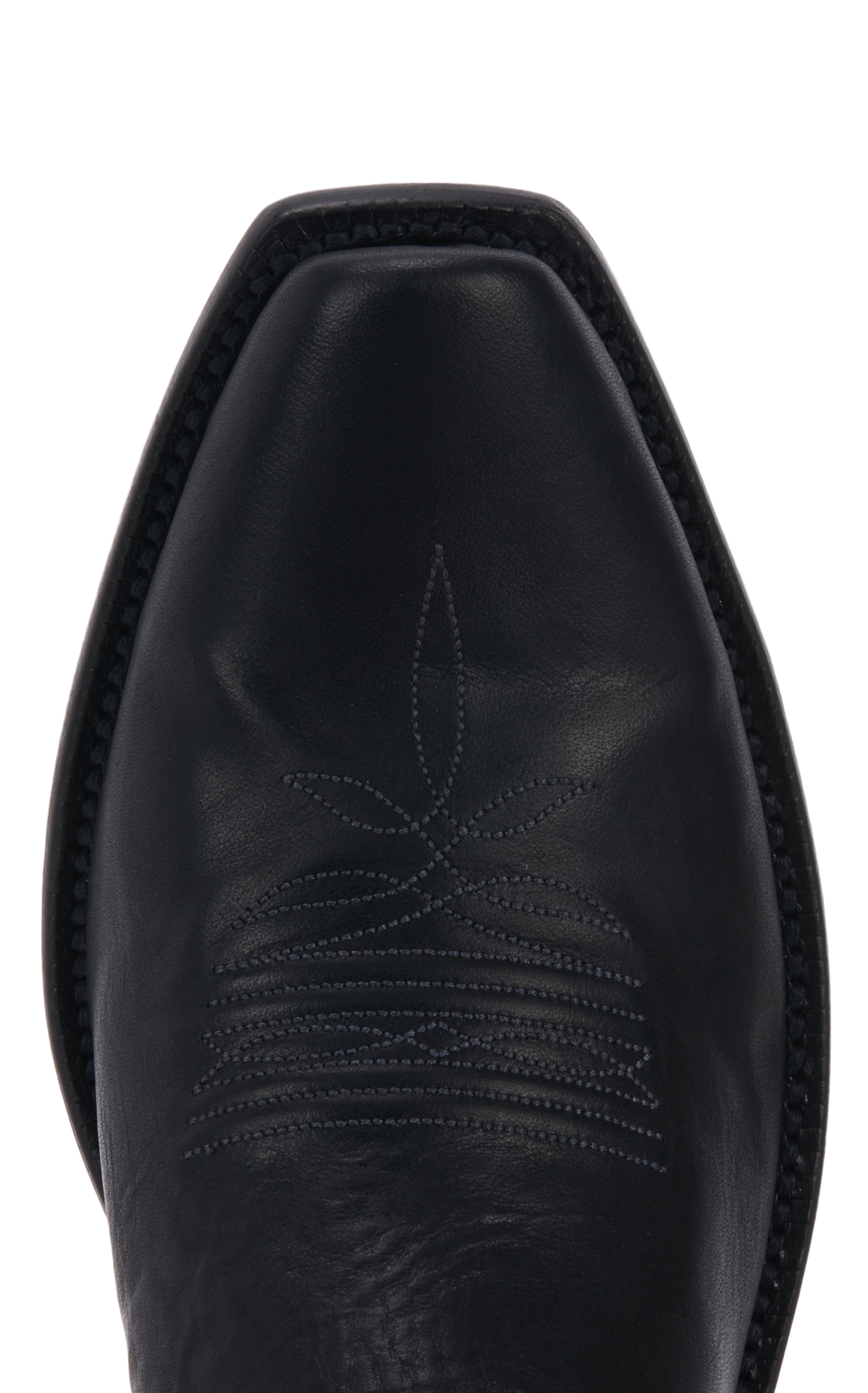 Lucchese Men's Tulip Black Ranch Hand Punchy Square Toe Western Boots - Image 1
